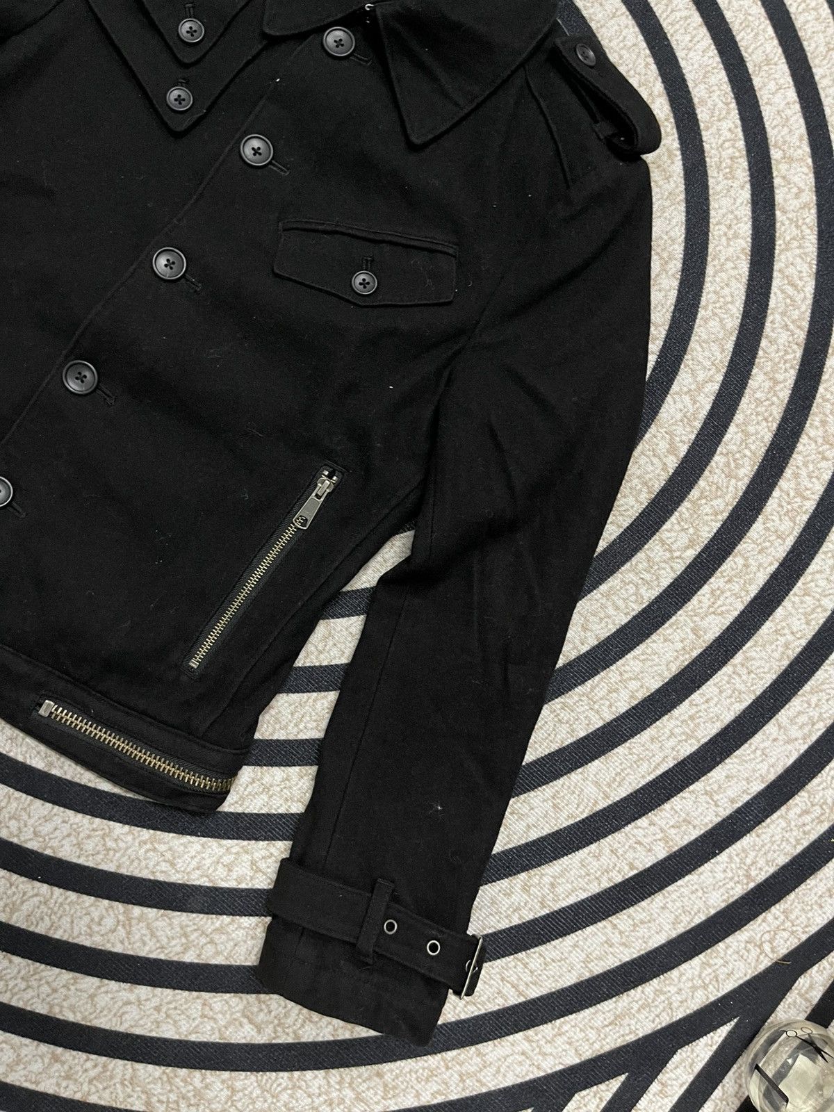 PPFM 2000s PPFM WOOL BUTTON UP JACKET RARE DESIGN Size US S / EU 44-46 / 1 - 3 Thumbnail