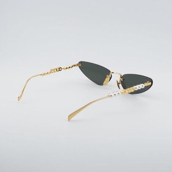 Gucci Gucci GG1920S 001 Sunglasses Shiny Gold with White Pearl Size ONE SIZE - 9 Thumbnail