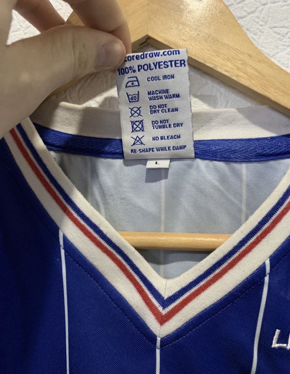 Vintage RANGERS VINTAGE SOCCER JERSEY 1983/1984 HOME KIT FOOTBALL Size US L / EU 52-54 / 3 - 4 Thumbnail