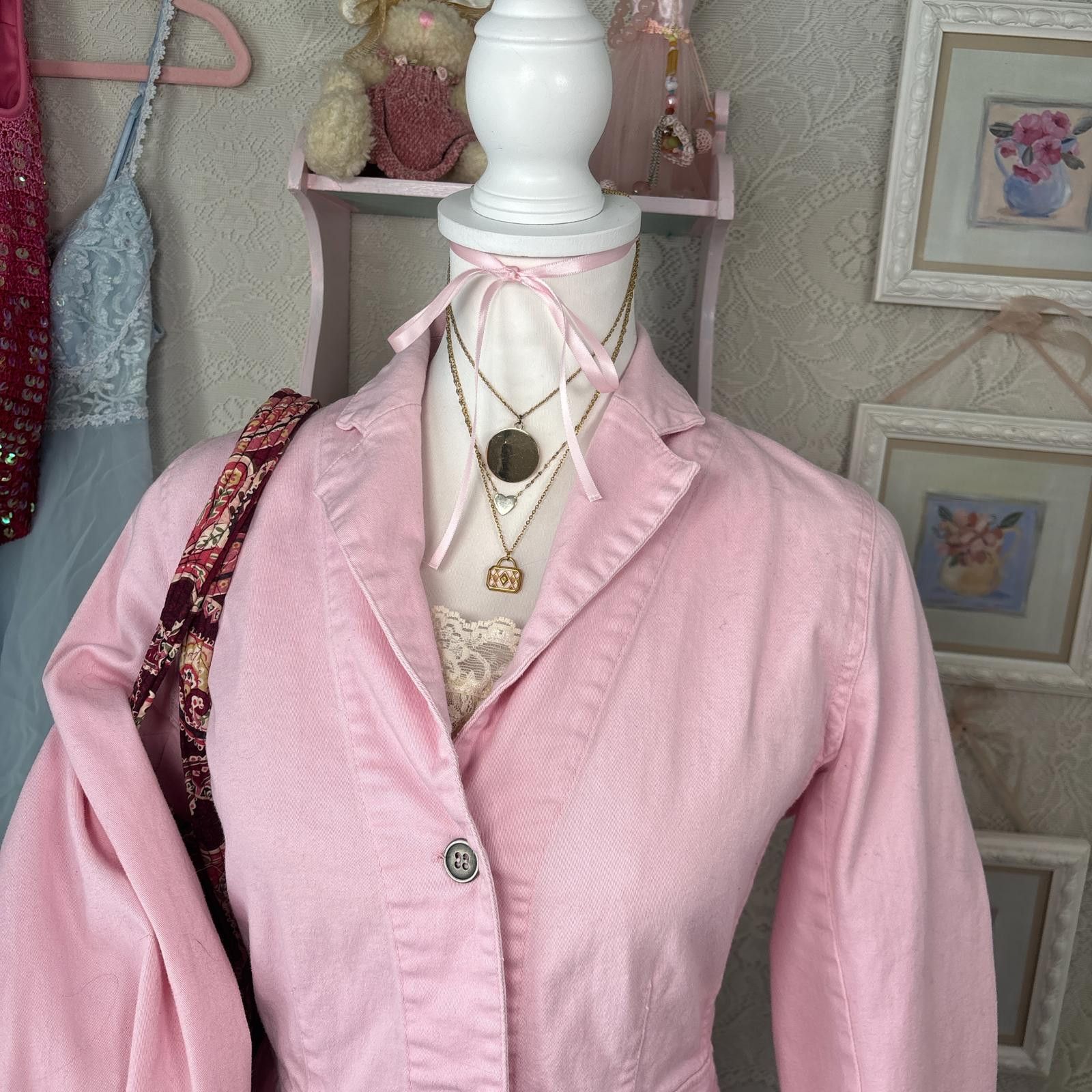Other vintage pink coquette pea coat jacket Size S / US 4 / IT 40 - 4 Thumbnail