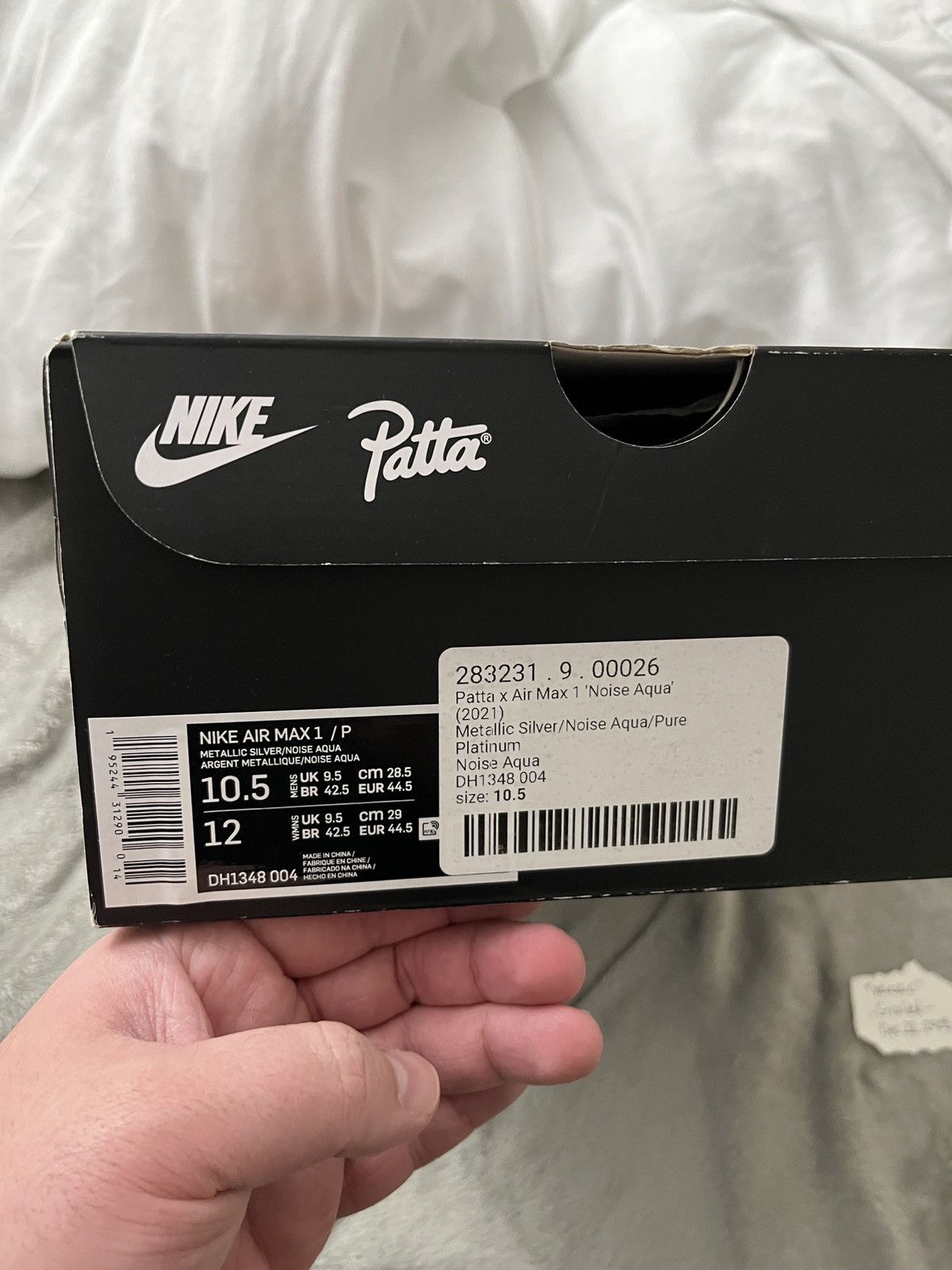 Nike × Patta Nike Air Max 1 Patta Waves Noise Aqua Size US 10.5 / EU 43-44 - 3 Thumbnail