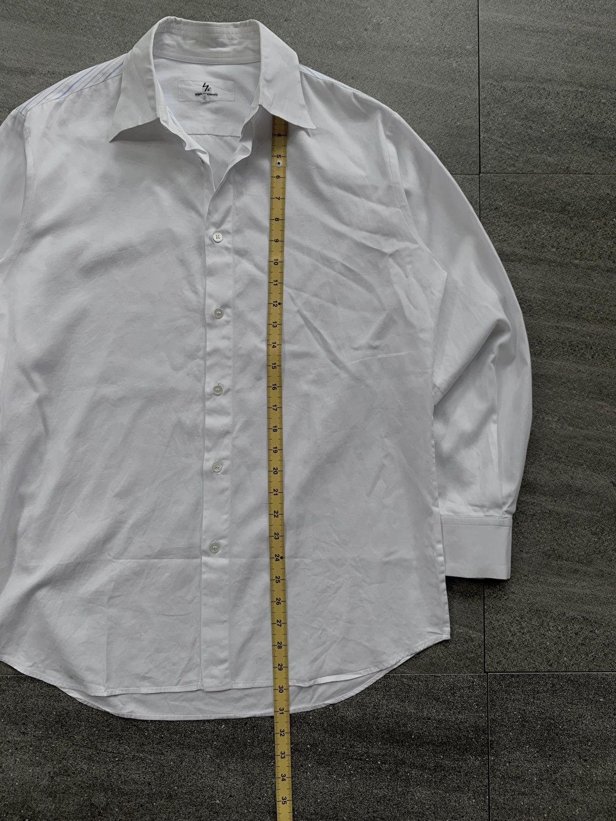Yohji Yamamoto FREE TAX! Stripe Paneled Shirt Size US L / EU 52-54 / 3 - 10 Thumbnail