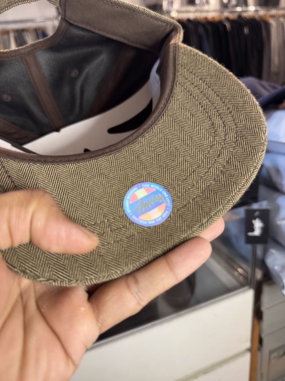 Stussy STUSSY STOCK HERRINGBONE LOW PRO CAP Size ONE SIZE - 5 Thumbnail