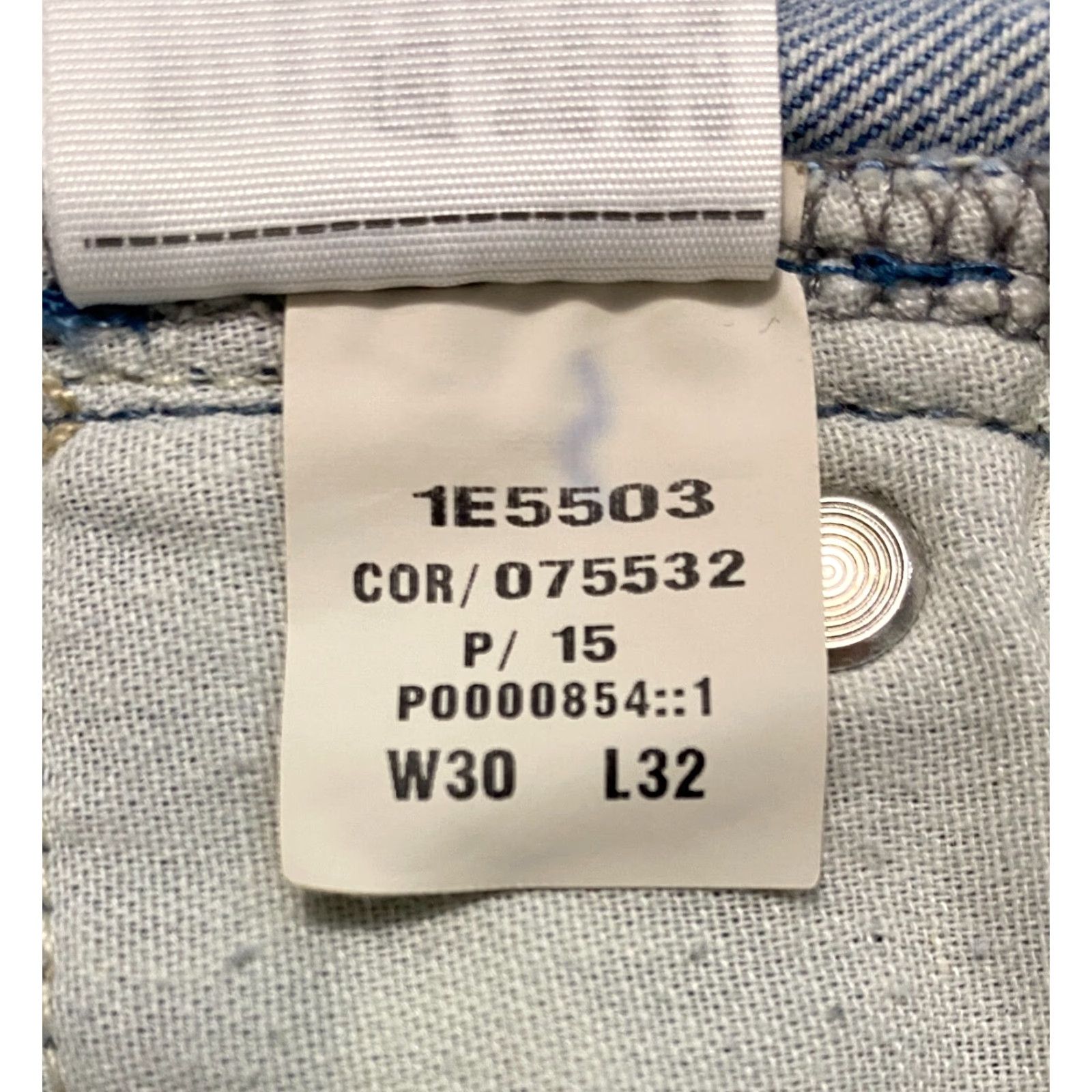 Abercrombie & Fitch Abercrombie & Fitch Langdon Slim Distressed Jeans 30x32 Men Blue Light Denim 5-Pocket Stretch Slim Straight Size US 30 / EU 46 - 3 Thumbnail