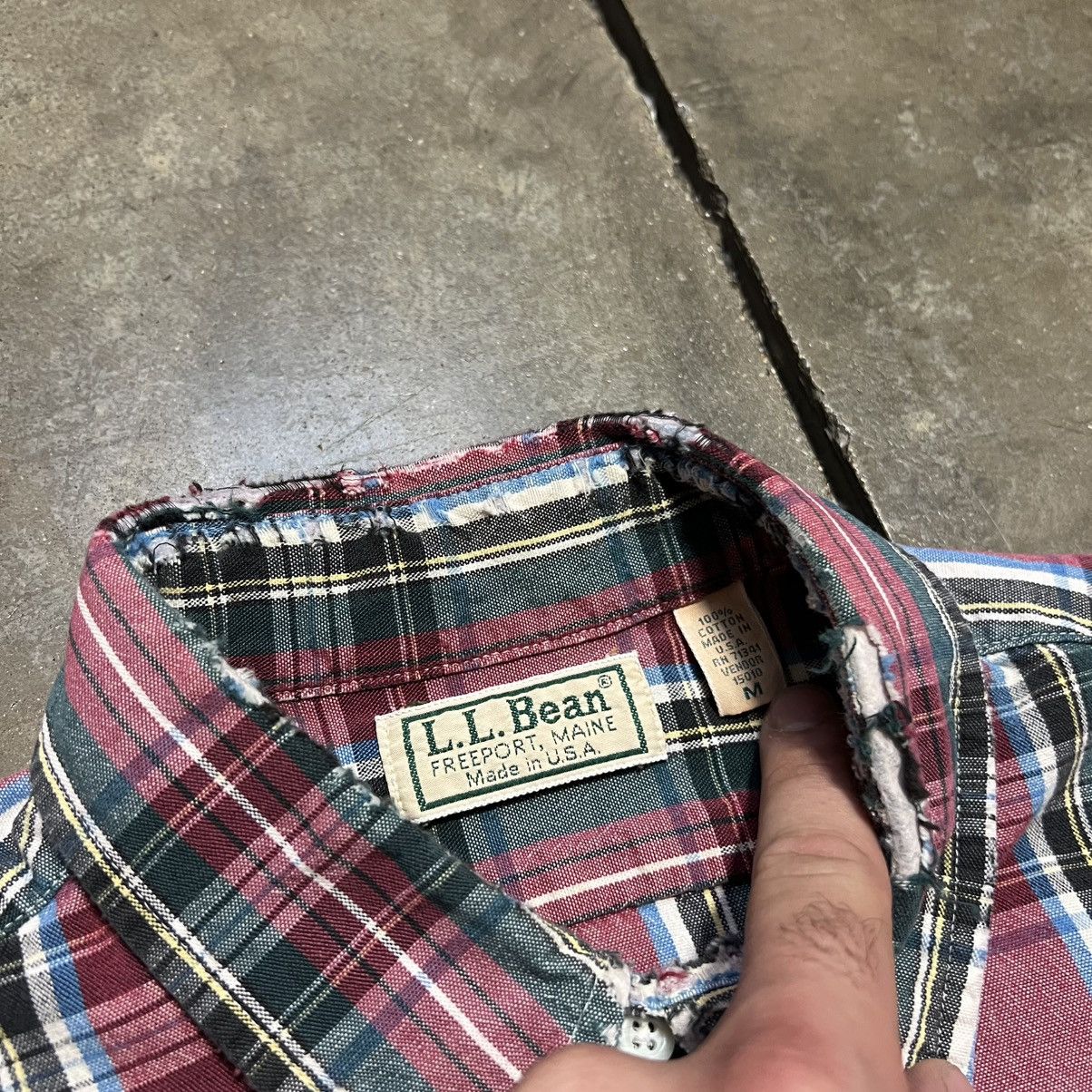 L.L. Bean Vintage LL Bean Plaid Flannel Shirt Button Up Outdoor Hiking Size US L / EU 52-54 / 3 - 8 Thumbnail