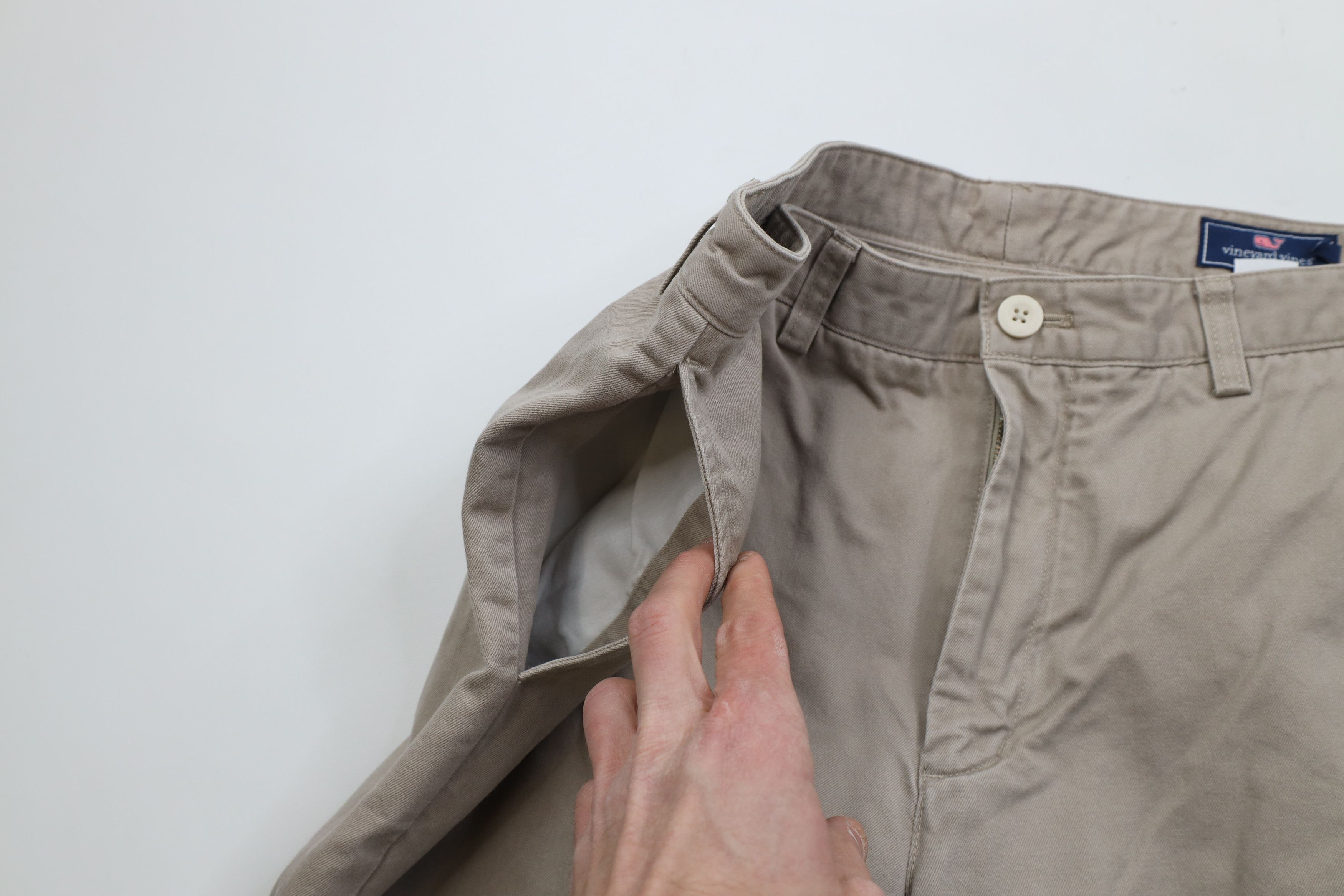 Vineyard Vines Vineyard Vines Club Straight Leg Chino Pants Beige Cotton Size US 34 / EU 50 - 7 Thumbnail