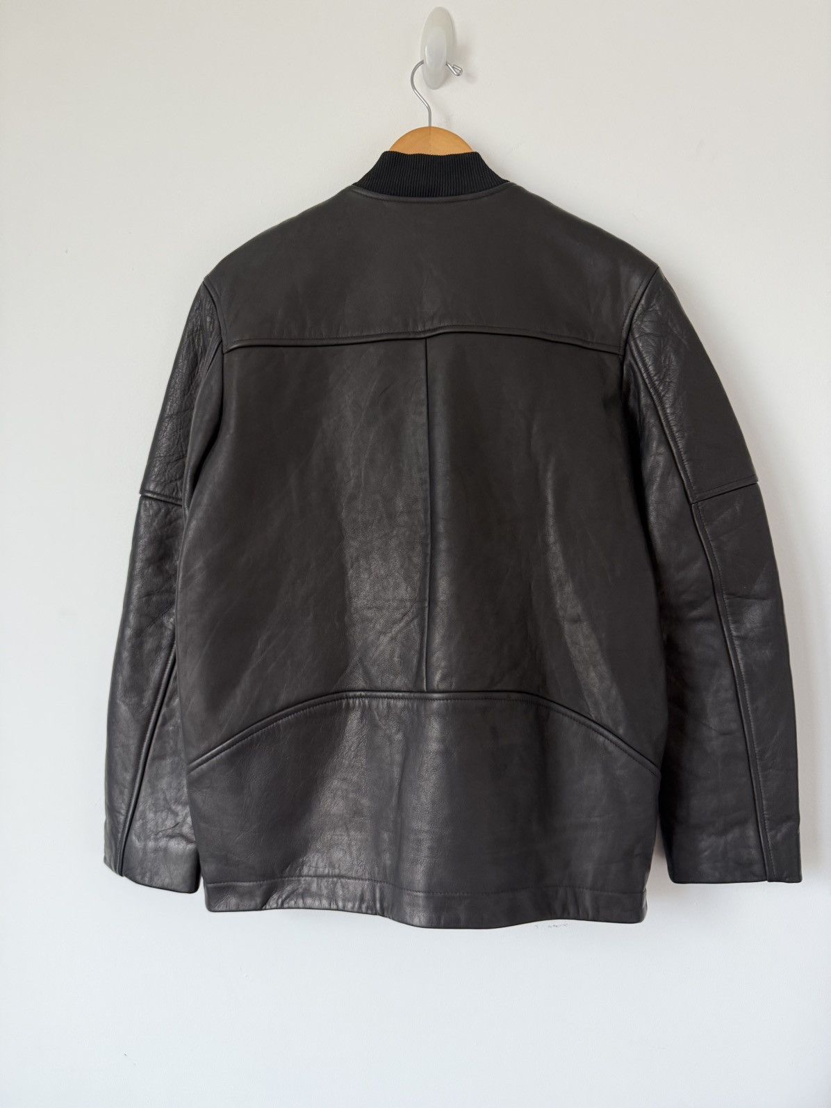 Alexander Wang Alexander Wang Heavy Leather Sample Bomber Jacket Archive M Size US L / EU 52-54 / 3 - 2 Thumbnail