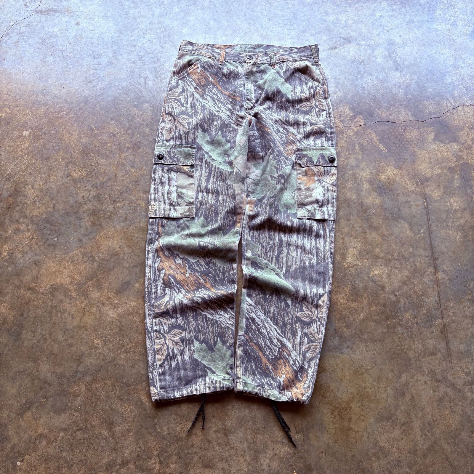 Realtree Vintage Faded Realtree Baggy Cargo Camo Pants Size US 34 / EU 50 - 2 Thumbnail