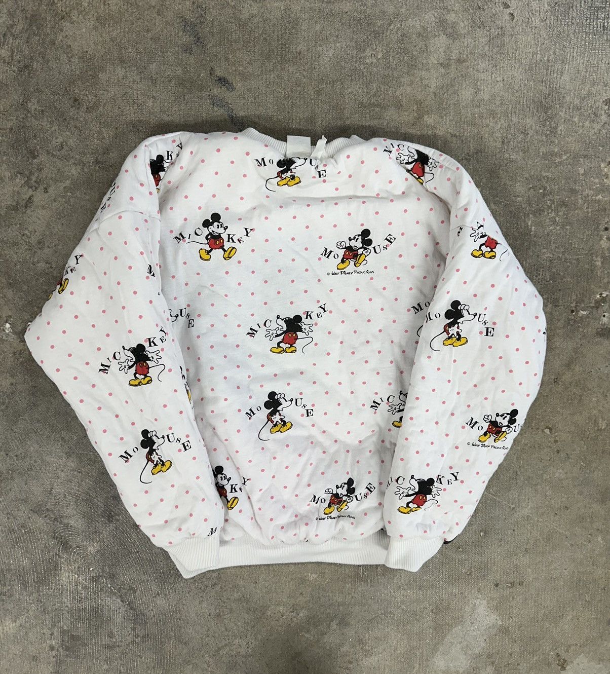 Disney × Mickey Mouse × Vintage Vintage 80s Disney Minnie Mouse Reversible Sweatshirt READ Size M / US 6-8 / IT 42-44 - 4 Thumbnail