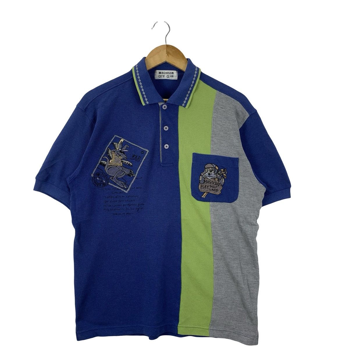 Vintage Vintage Y2K MAGIXSON CITY CLUB Golf Collection Polo Tee Size US L / EU 52-54 / 3 - 4 Thumbnail