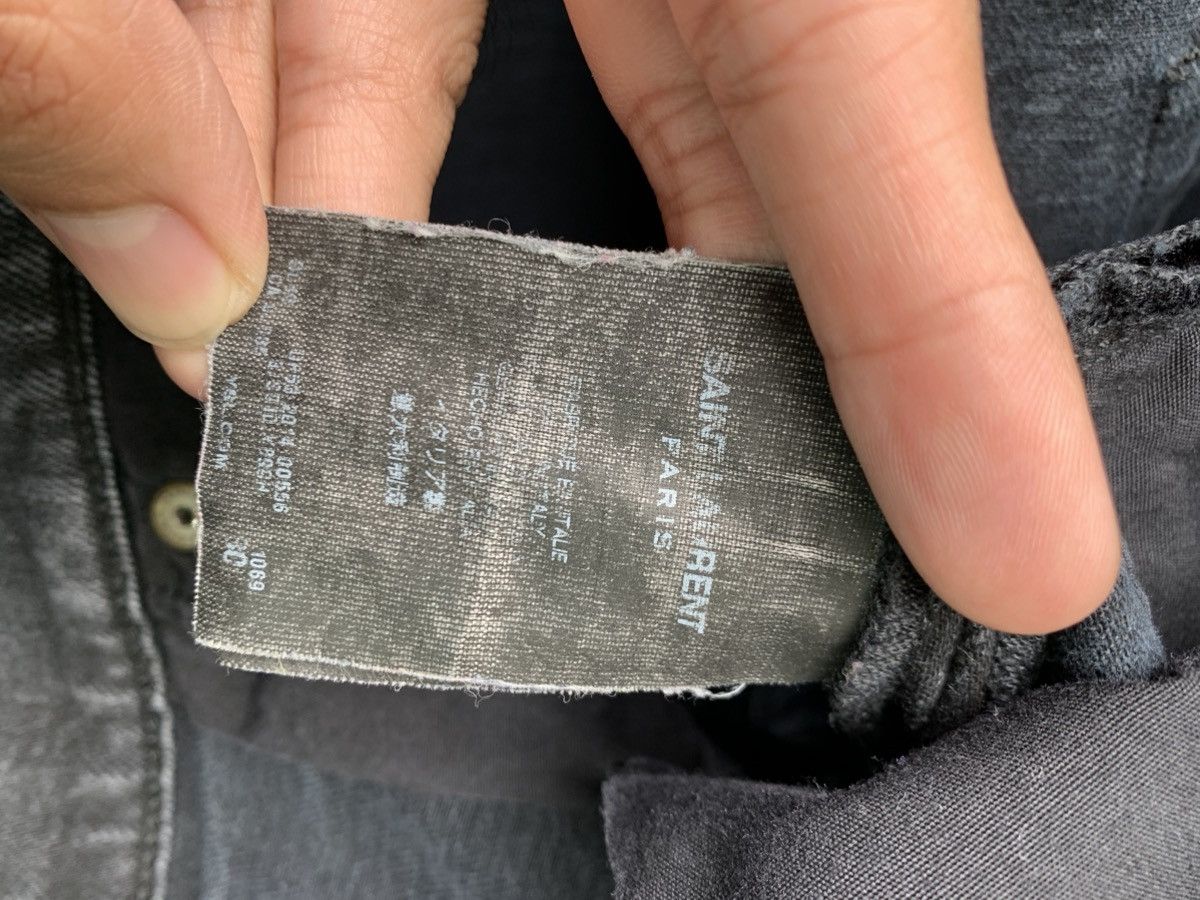Saint Laurent Paris FW16 Washed Black Distressed Denim Size US 32 / EU 48 - 9 Thumbnail