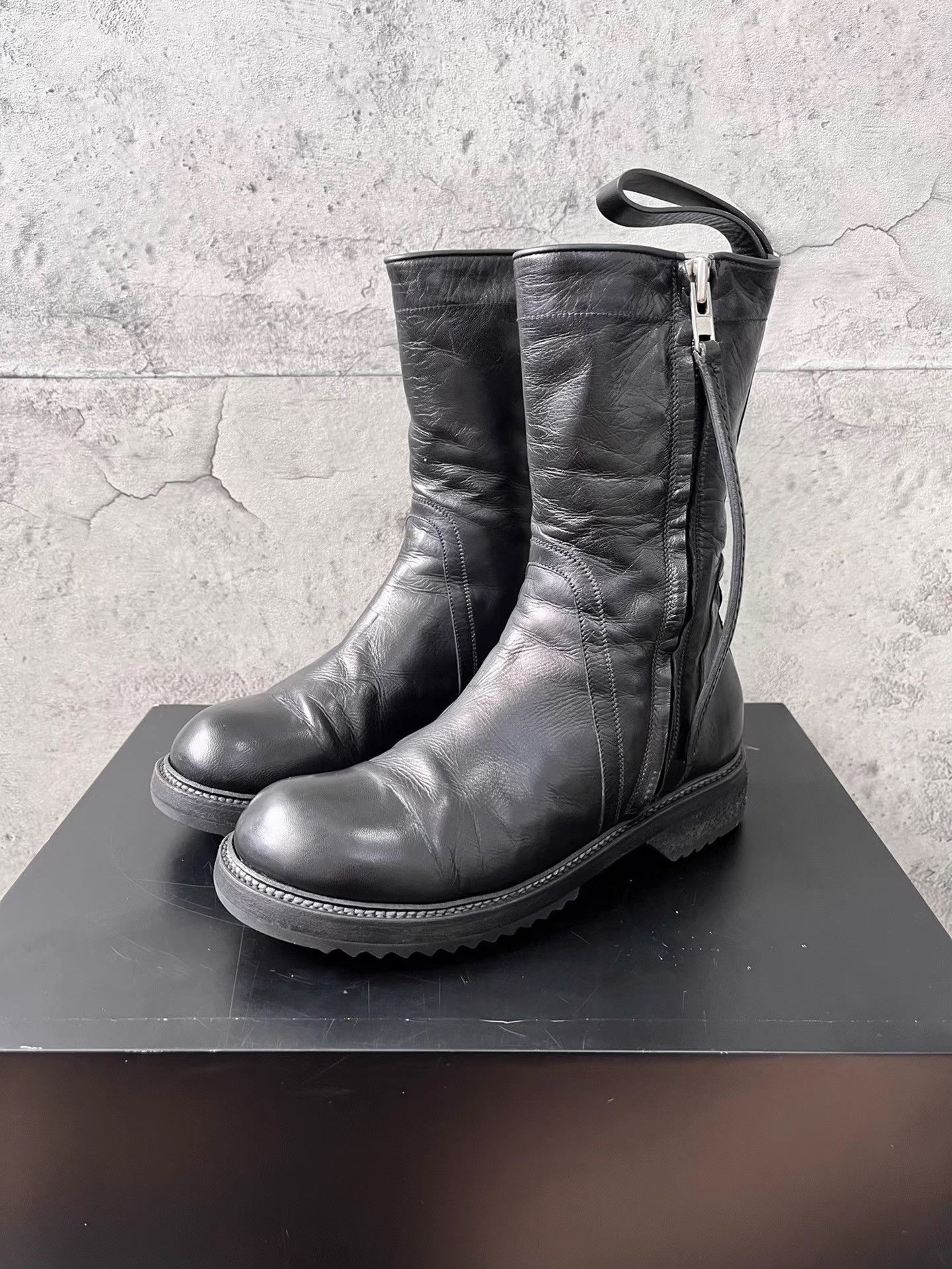 Rick Owens Rick Owens Mainline Calf Leather Army Boots K34 Size US 7 / IT 37 - 1 Thumbnail