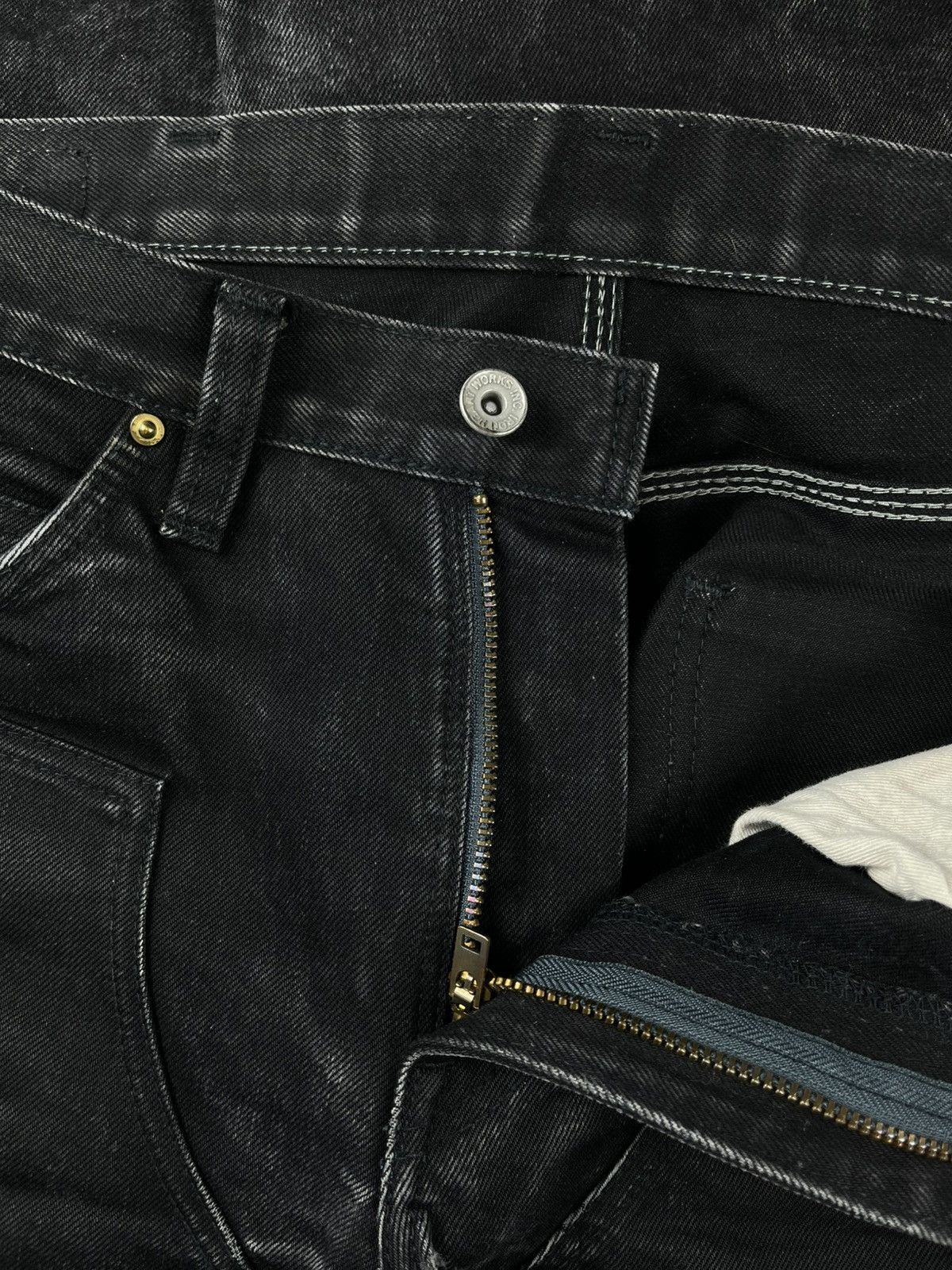Iron Heart Iron Heart Faded Double Knee Logger BootCut Denim Jeans Size US 31 - 11 Thumbnail
