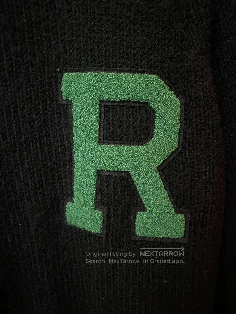 Raf Simons Raf Simons Flocked Logo Black Sweater. Size US L / EU 52-54 / 3 - 2 Thumbnail