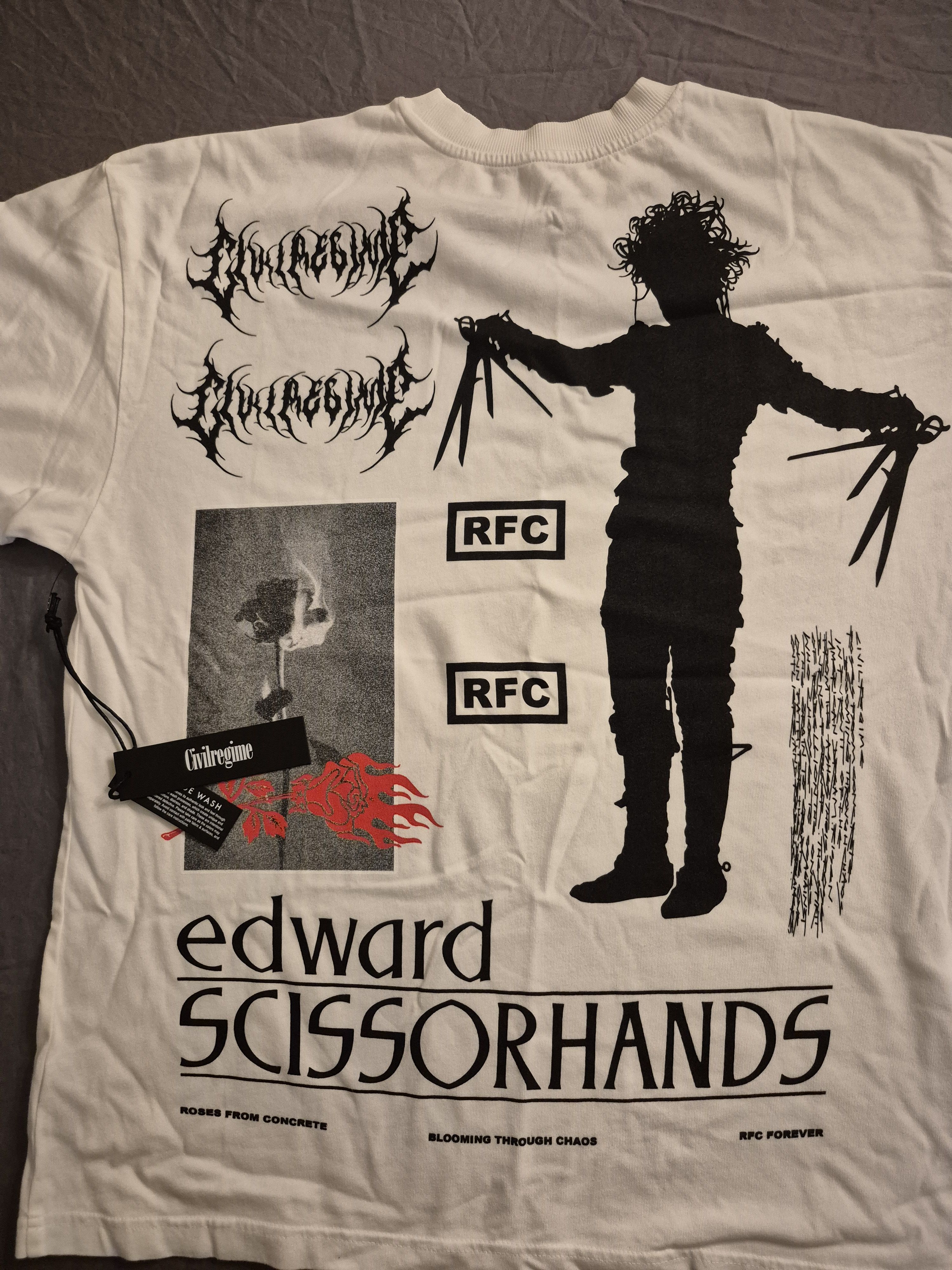 Civil Regime x Edward Scissorhands Collab Tee Size XL