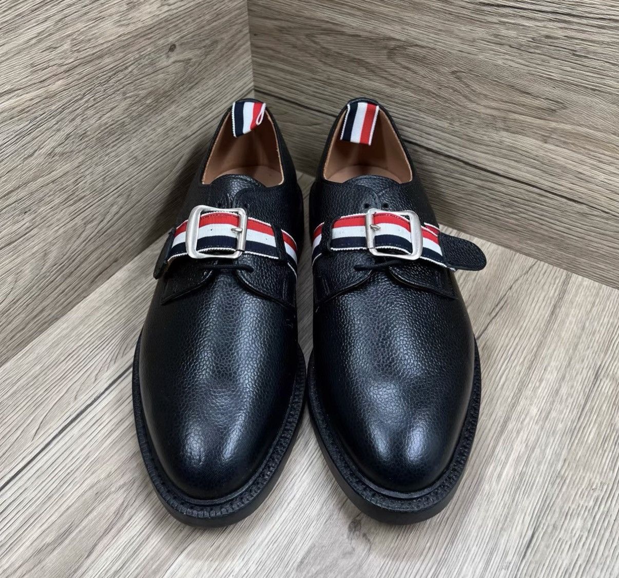 Thom Browne Thom Browne Black Lace-up Leather Shoes J41 Size US 8.5 / EU 41-42 - 2 Thumbnail
