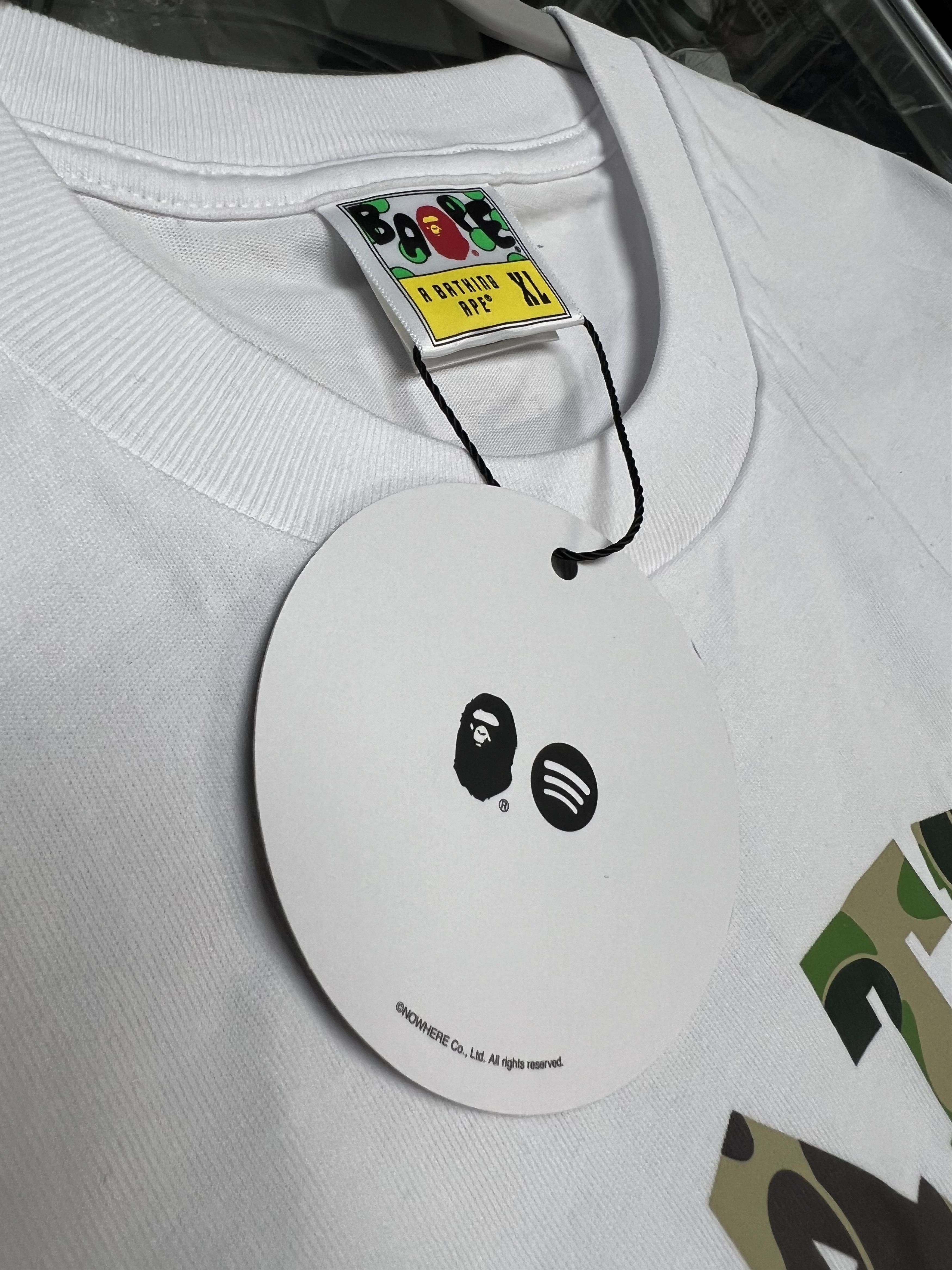 Bape Bape x Spotify x Rap Caviar Sample Tee Size XL Brand New