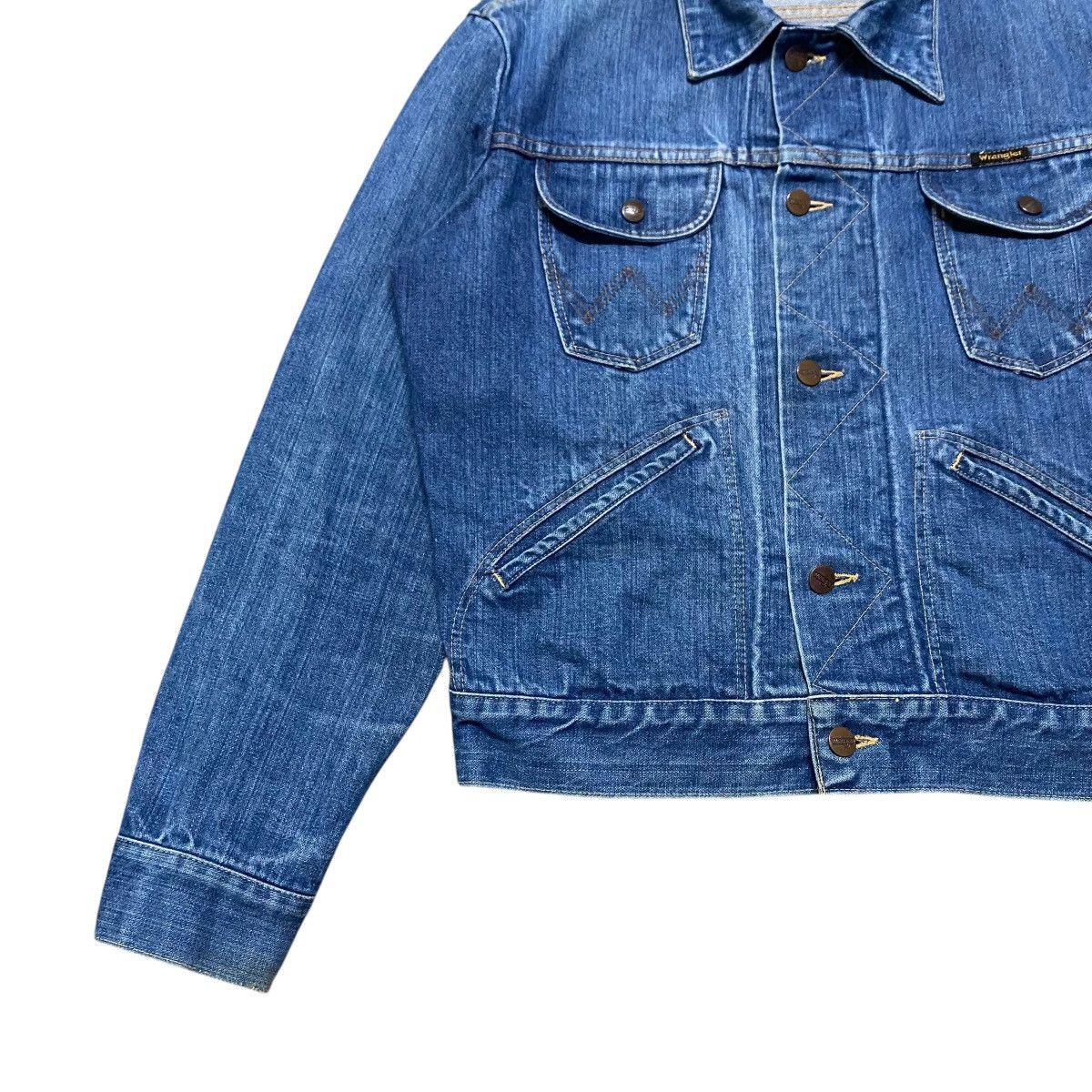 Wrangler Vintage 70s Wrangler Denim Trucker Jacket Lot 12002 Size US M / EU 48-50 / 2 - 6 Thumbnail