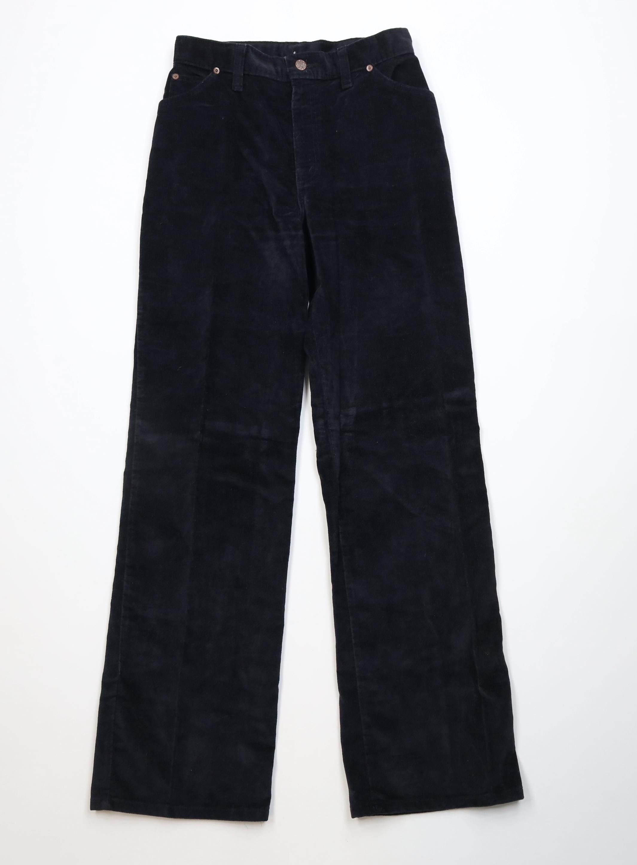 Vintage Vintage 60s 70s Streetwear Velour Corduroy Wide Leg Pants Size 36" / US 14 / IT 50 - 1 Thumbnail
