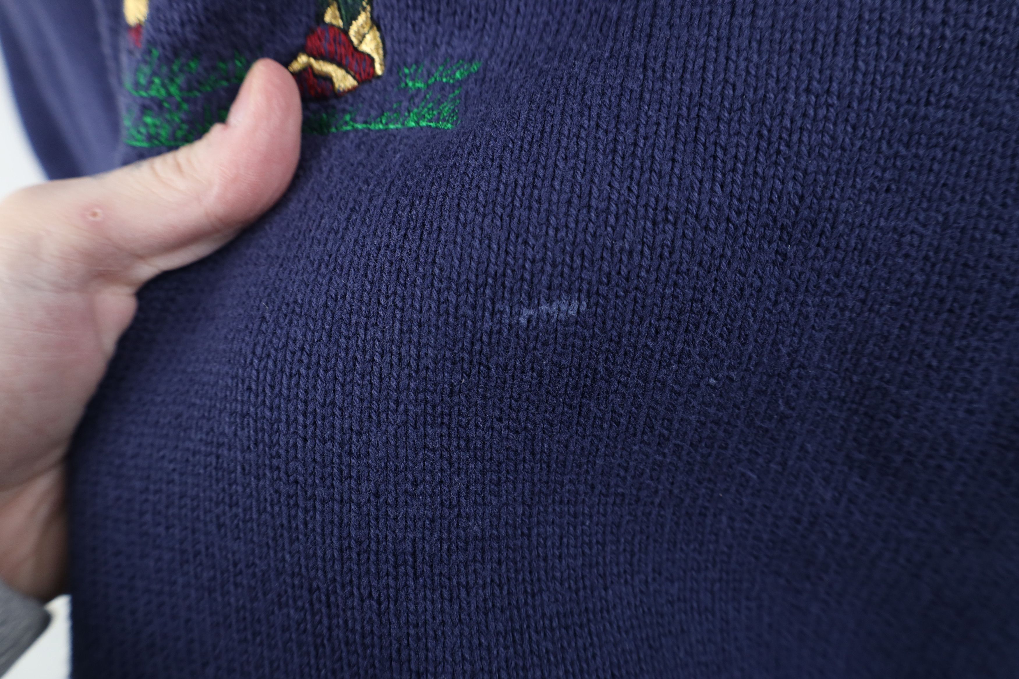 Vintage Vintage 90s Streetwear Golfing Knit Crewneck Sweater Blue Size US XL / EU 56 / 4 - 5 Thumbnail