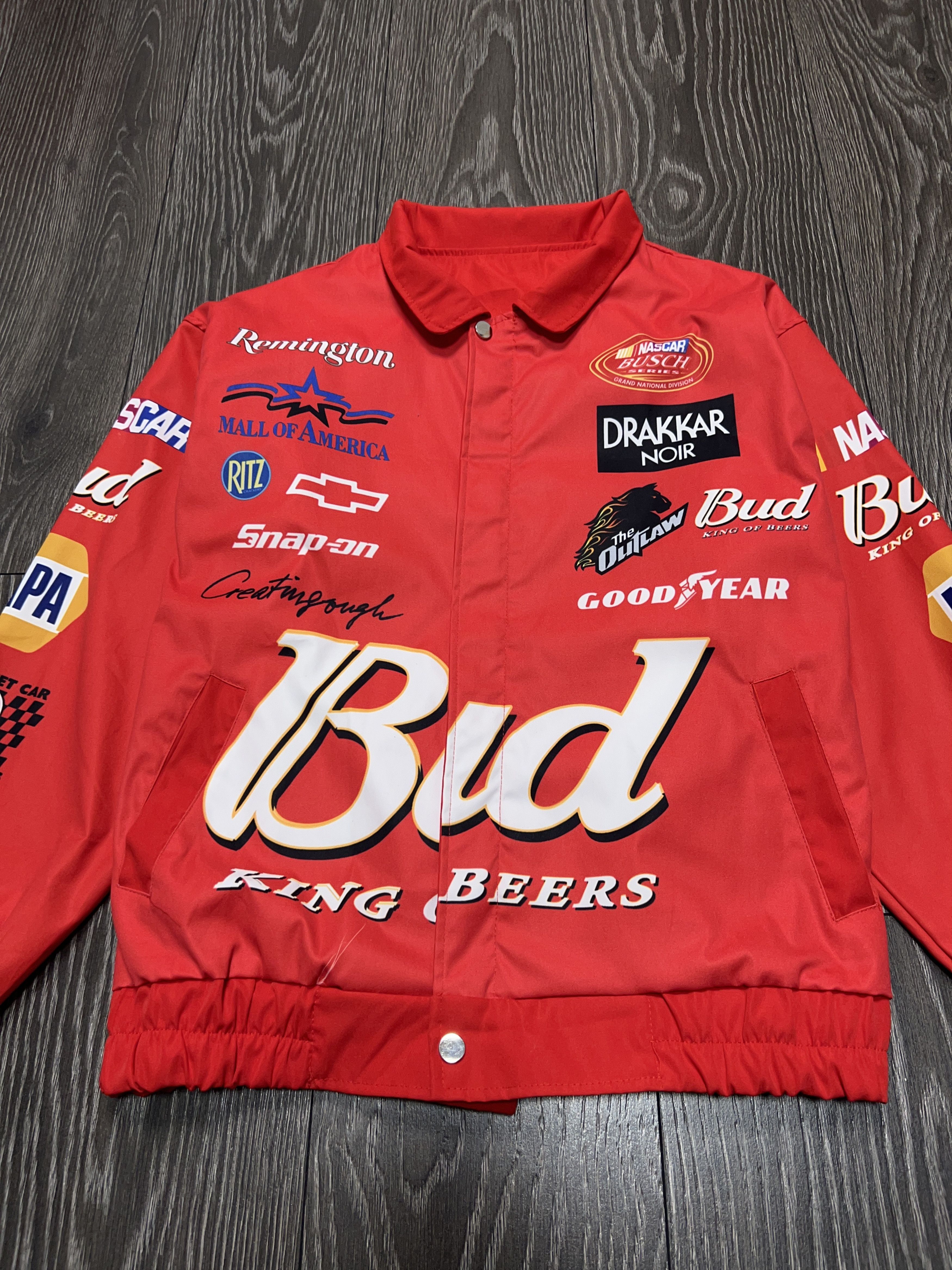 NASCAR Racing Budweiser Remington Lightweight Jacket Windbreaker Size US S / EU 44-46 / 1 - 2 Thumbnail