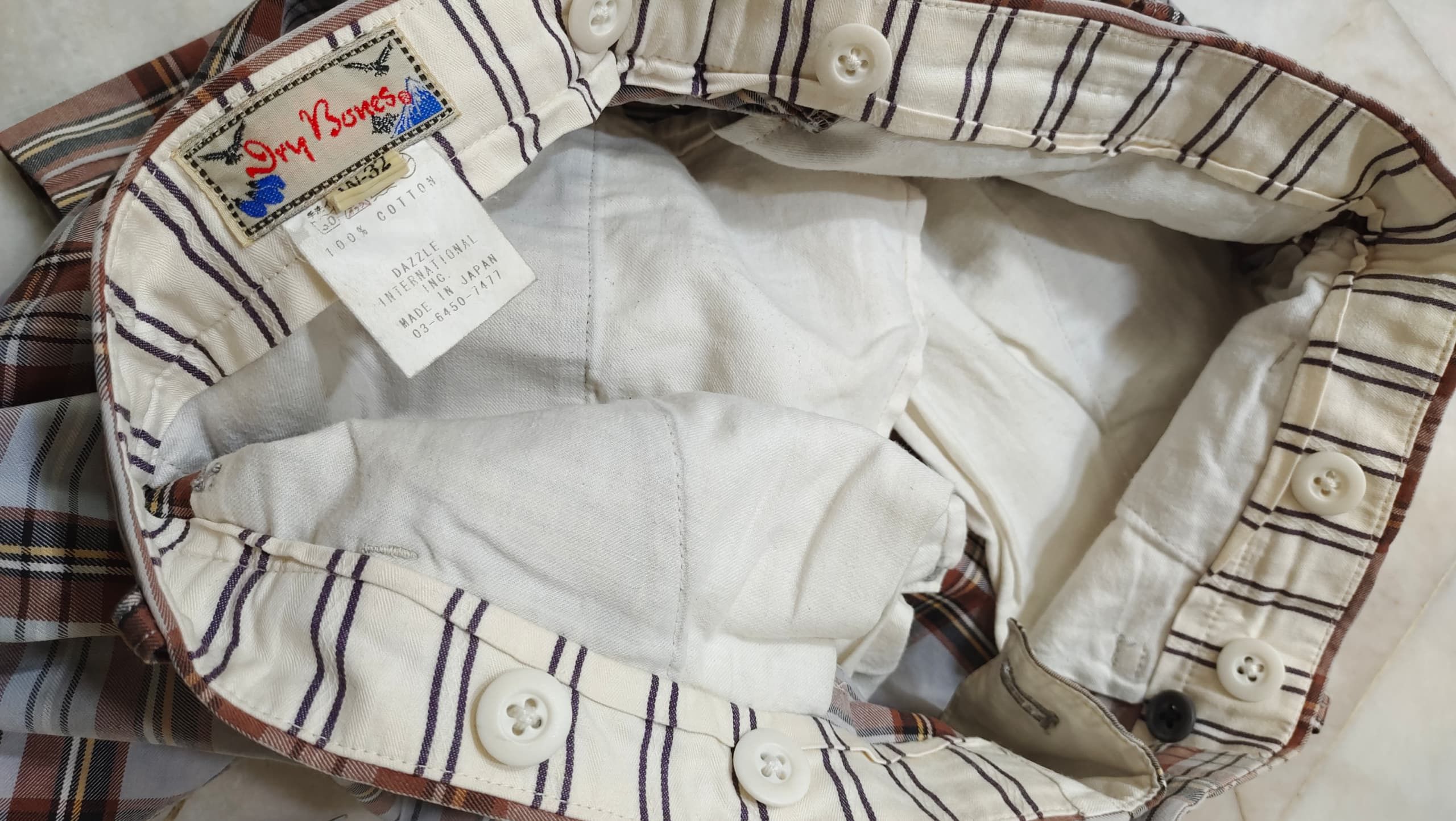 Dry Bones × If Six Was Nine × Japanese Brand VINTAGE DRY BONES TARTAN CHECKERD PLAID TROUSER CHINO PANTS Size US 34 / EU 50 - 6 Thumbnail
