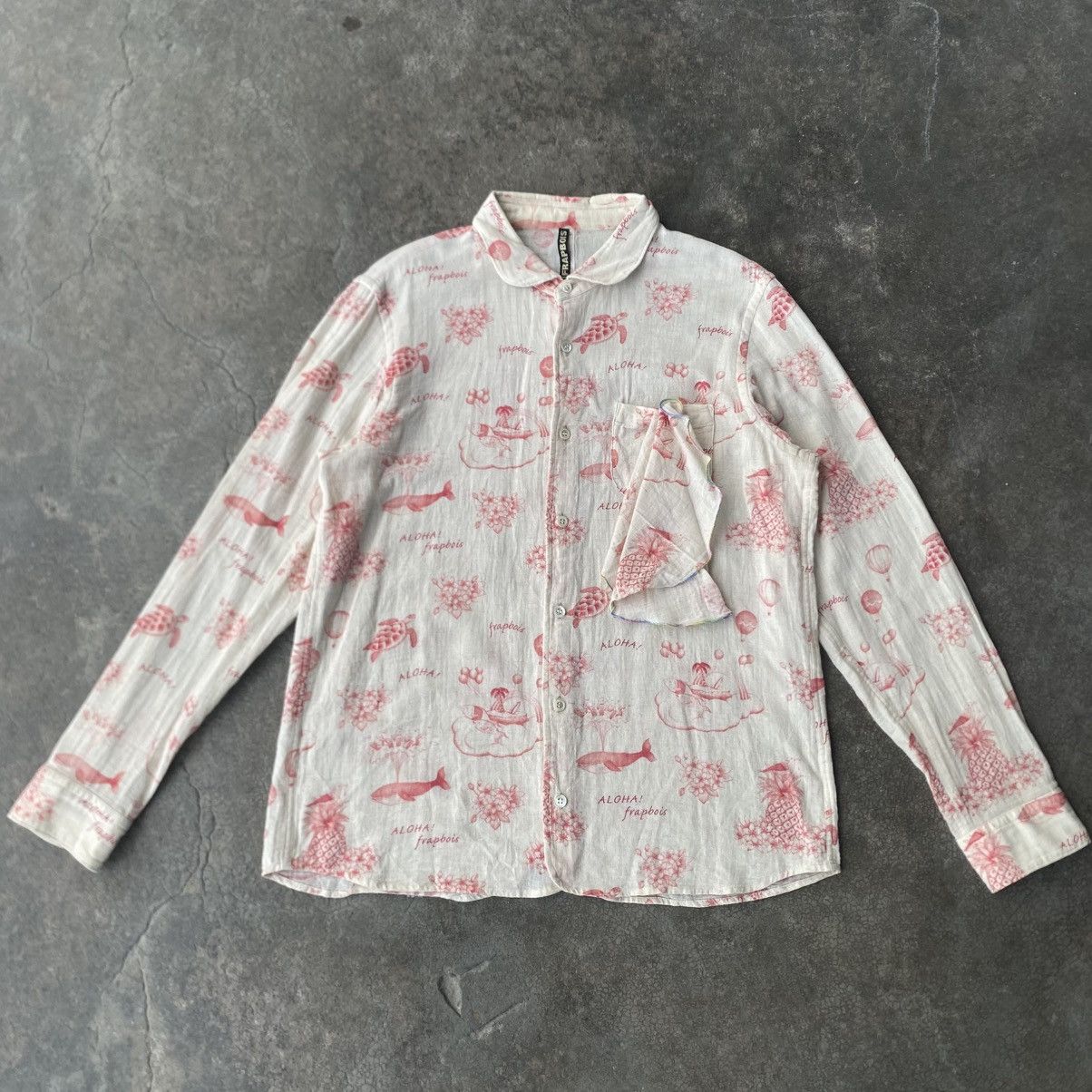 Frapbois Frapbois Issey Miyake Aloha Print Unique Ruffled Pocket Size XS / US 0-2 / IT 36-38 - 2 Thumbnail