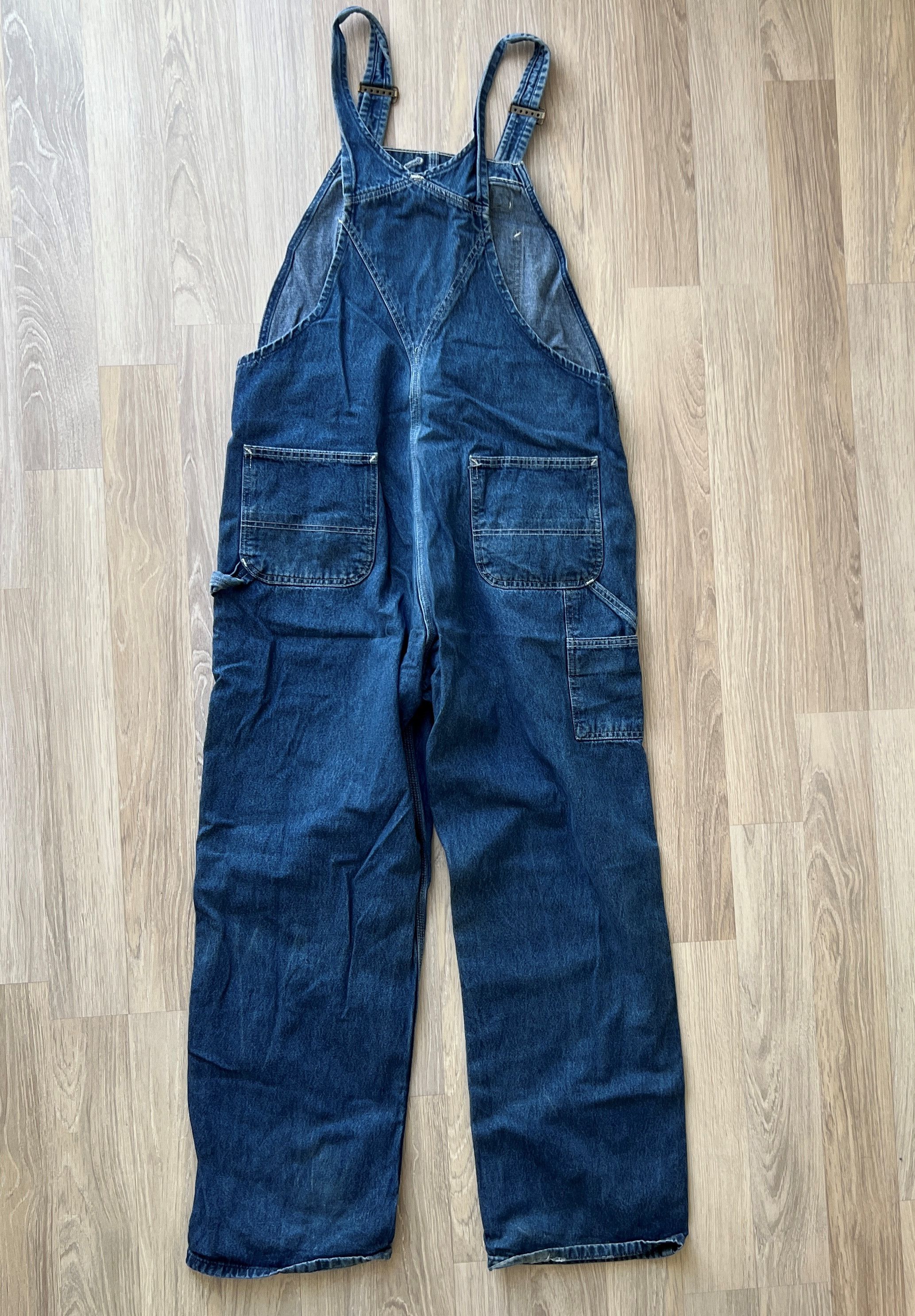 Carhartt VINTAGE CARHARTT BIB OVERALL WORK DENIM PANTS 38x32 Size US 38 / EU 54 - 6 Thumbnail