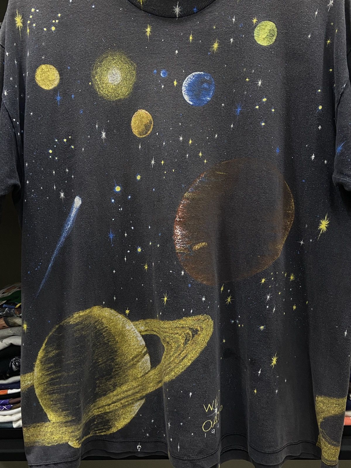 Band Tees × Vintage Vintage 90s Wild Oats Universe Overprint rock Band TShirt Size US XL / EU 56 / 4 - 4 Thumbnail