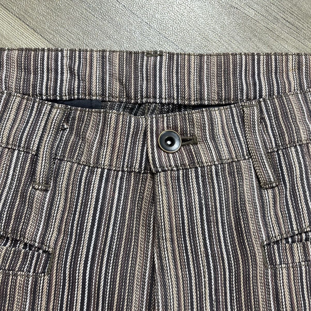 Issey Miyake 2000s Tete Homme Issey Miyake Striped Lgb Style Flared Jeans Size US 33 - 3 Thumbnail