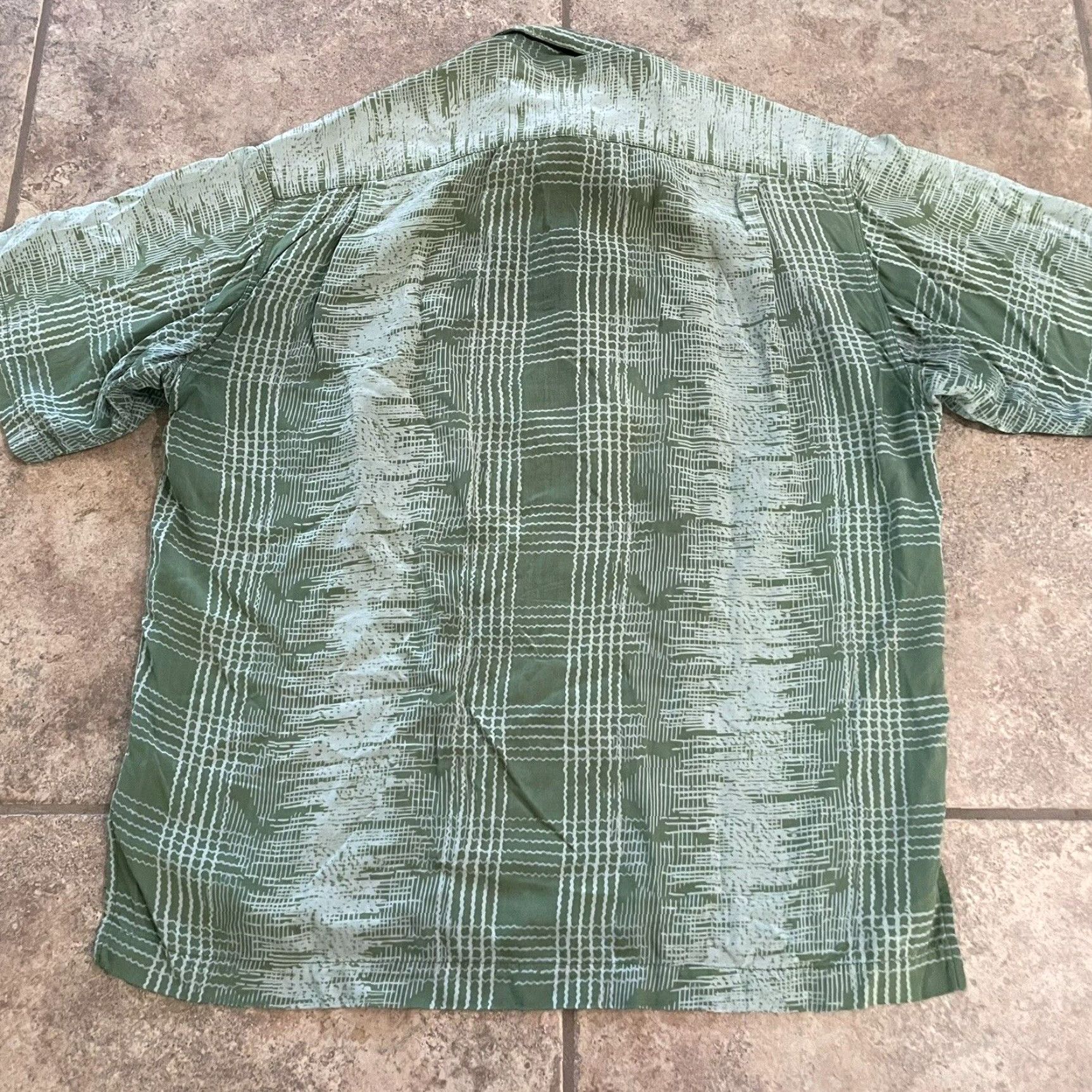 Vintage VINTAGE TomTom Button-Down Shirt Pocket Mens L Green Short Sleeve Button-Up - TomTom Shirt Mens Green L Size US L / EU 52-54 / 3 - 5 Thumbnail