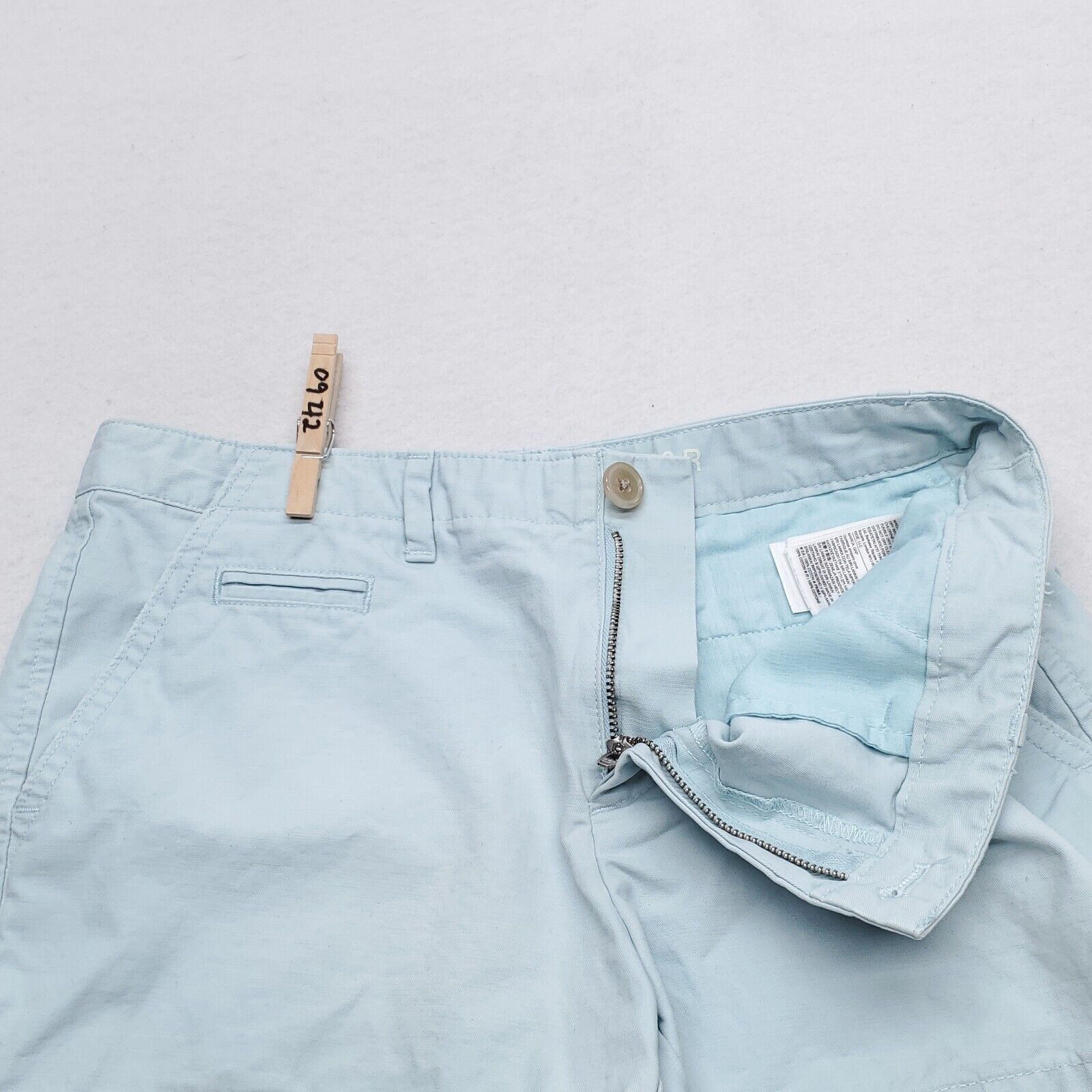 Gap Gap Casual Button Zip Chino Short Shorts Womens Size 00 Blue Size 30" / US 8 / IT 44 - 4 Thumbnail