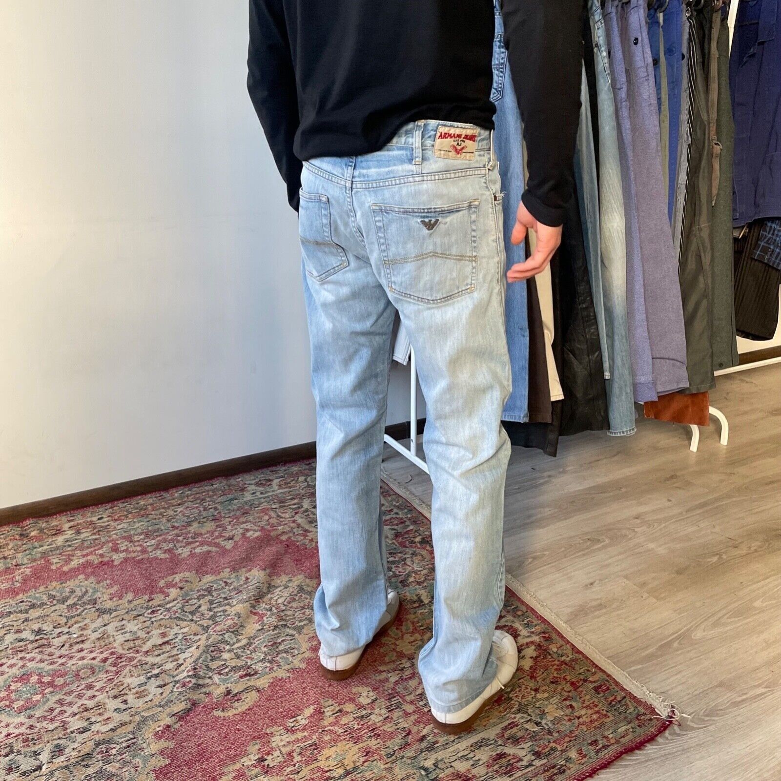 Vintage 2024 White Armani Denim Jeans