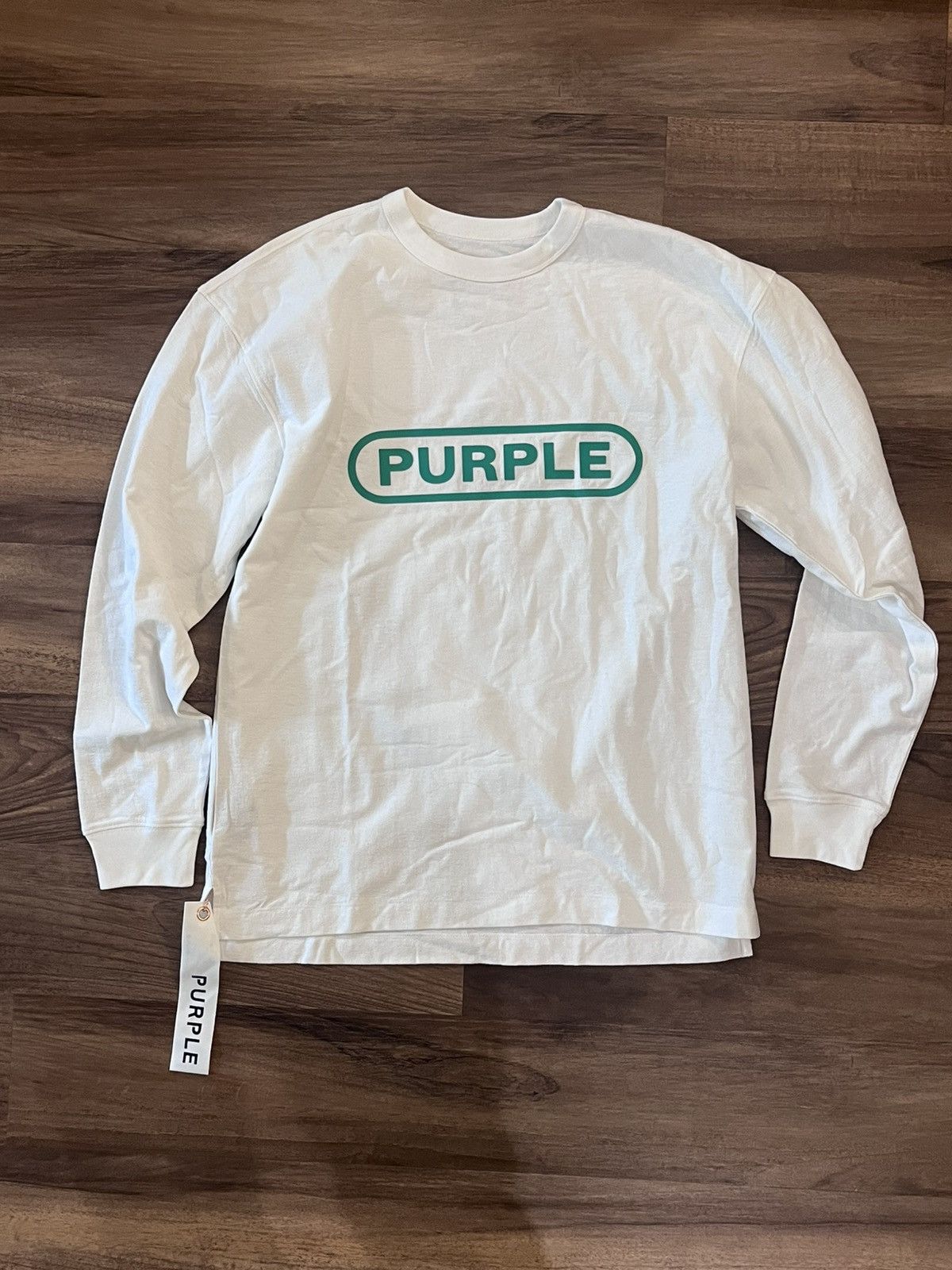 Purple Brand Medium white long sleeve new Size US M / EU 48-50 / 2 - 1 Thumbnail