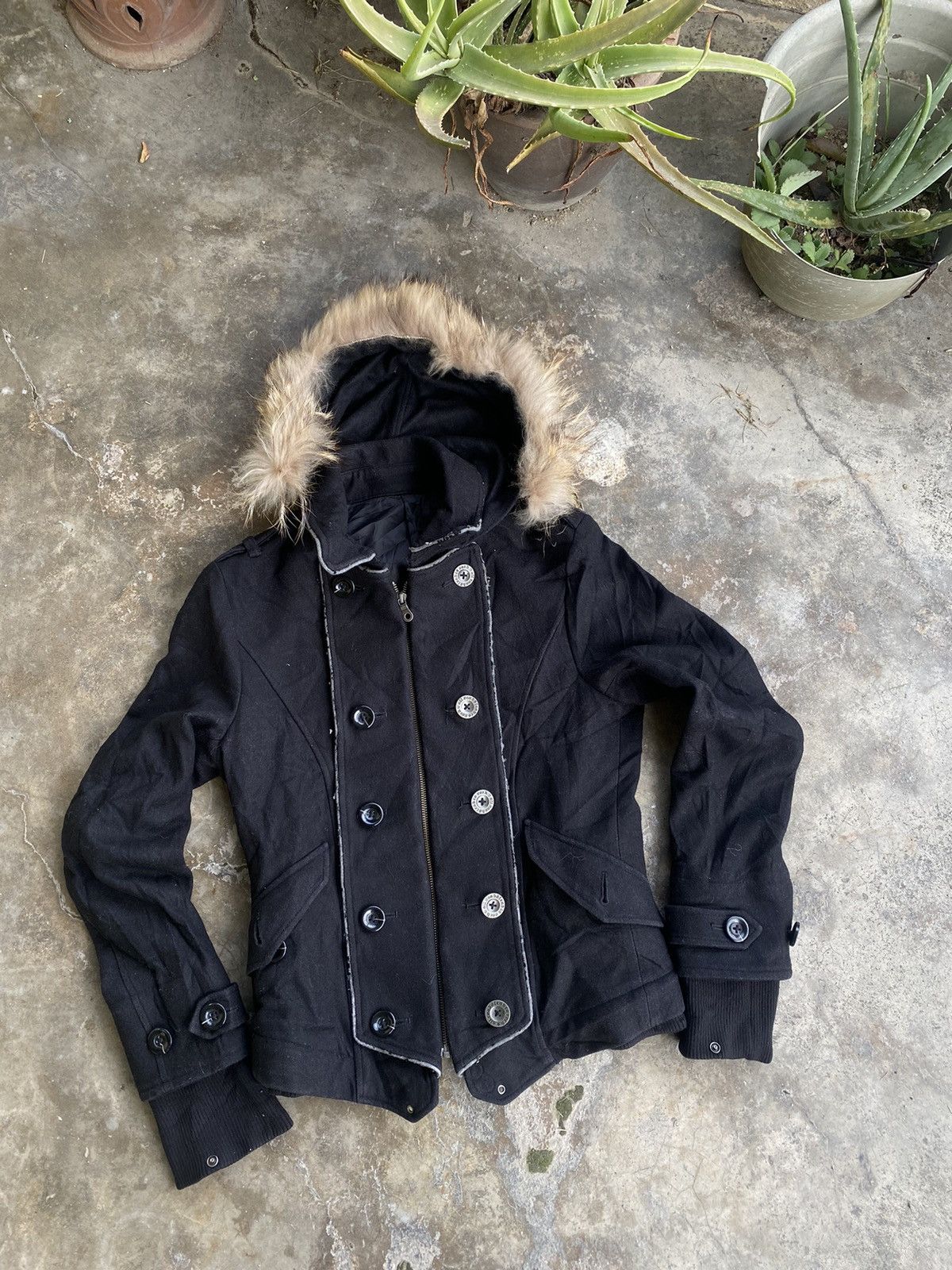 PPFM × Vintage 💥RARE💥Vintage PPFM Jacket Fur Hoodie jacket punk style Size US S / EU 44-46 / 1 - 1 Thumbnail