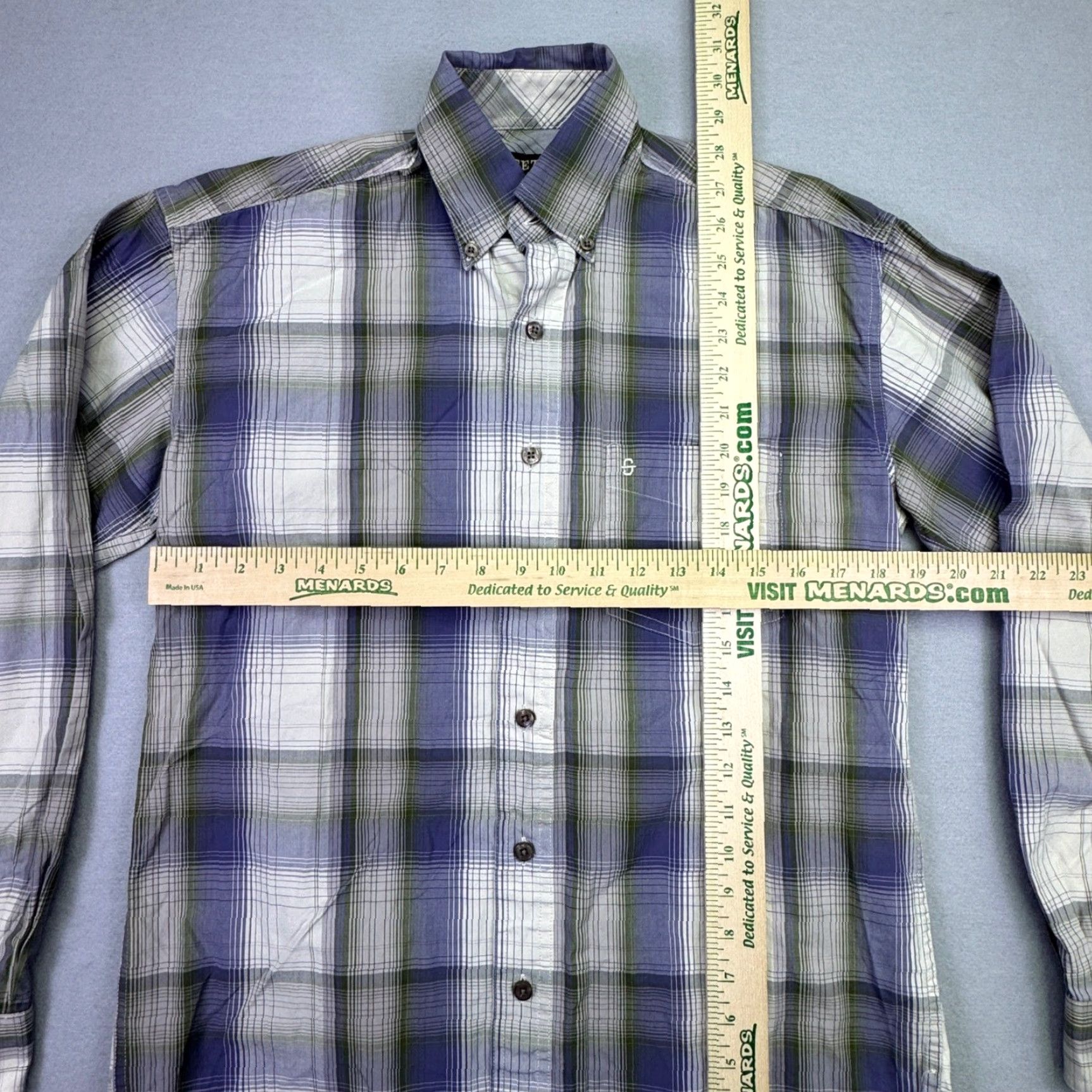 Stetson Stetson Shirt Mens Plaid Button-Down Long Sleeve Cotton Purple Green Button-Up Classic Regular Size S Size US S / EU 44-46 / 1 - 6 Thumbnail