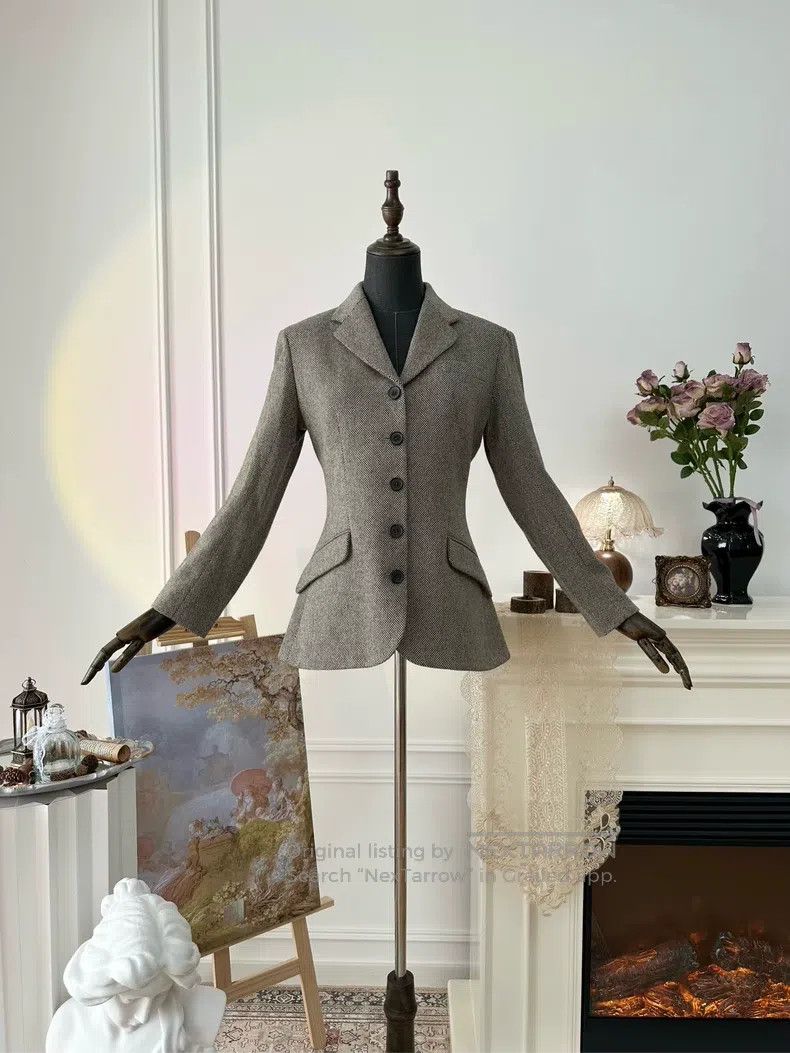 Hermes Hermes Wool and Cashmere Blended Business Casual Blazer Ja Size XS / US 0-2 / IT 36-38 - 1 Thumbnail
