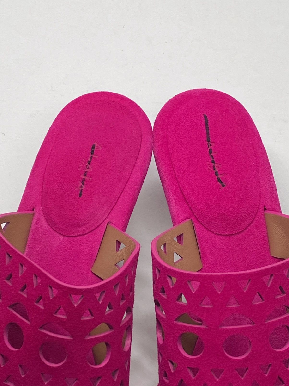 Alaia Alaia 55MM Perforated Leather Mules size 38 Size US 8 / IT 38 - 9 Thumbnail