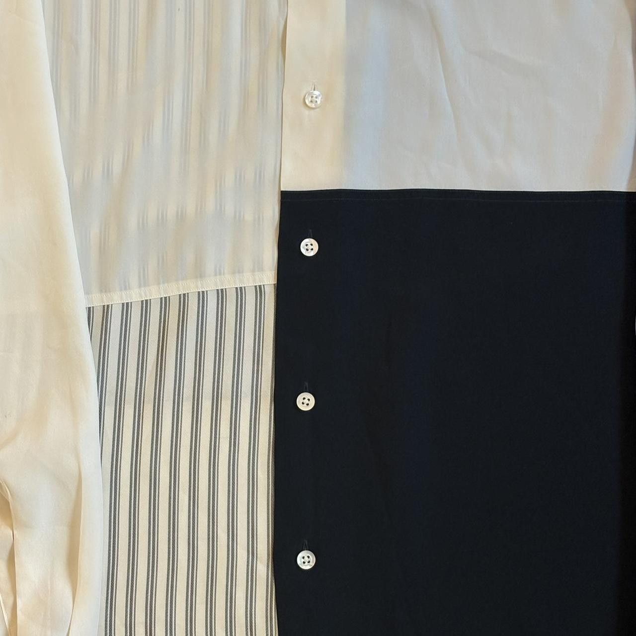 Jil Sander Jil Sander Silk Patchwork Button Up Shirt White. Size US XL / EU 56 / 4 - 5 Thumbnail