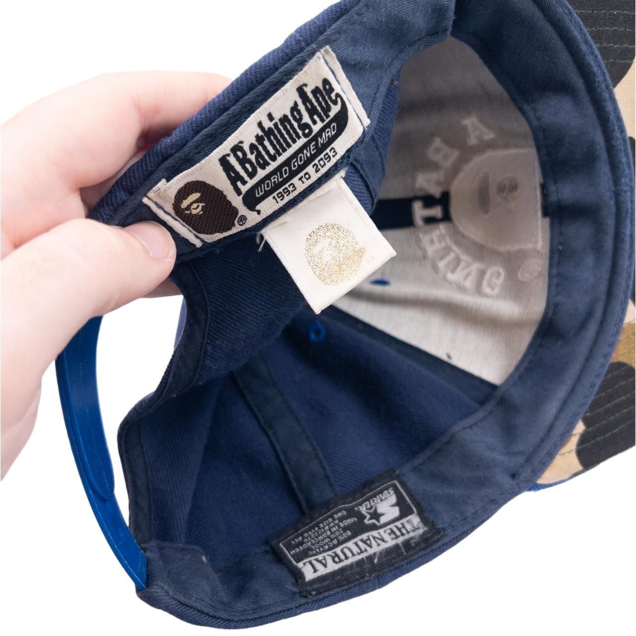 Bape Vintage Bape College Logo Embroidered Hat Size ONE SIZE - 7 Thumbnail