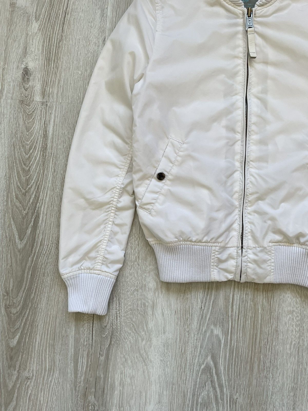Alpha Industries × Vintage Alpha Industries Bomber MA-1 Flyers Jacket Women's White Size S / US 4 / IT 40 - 8 Thumbnail
