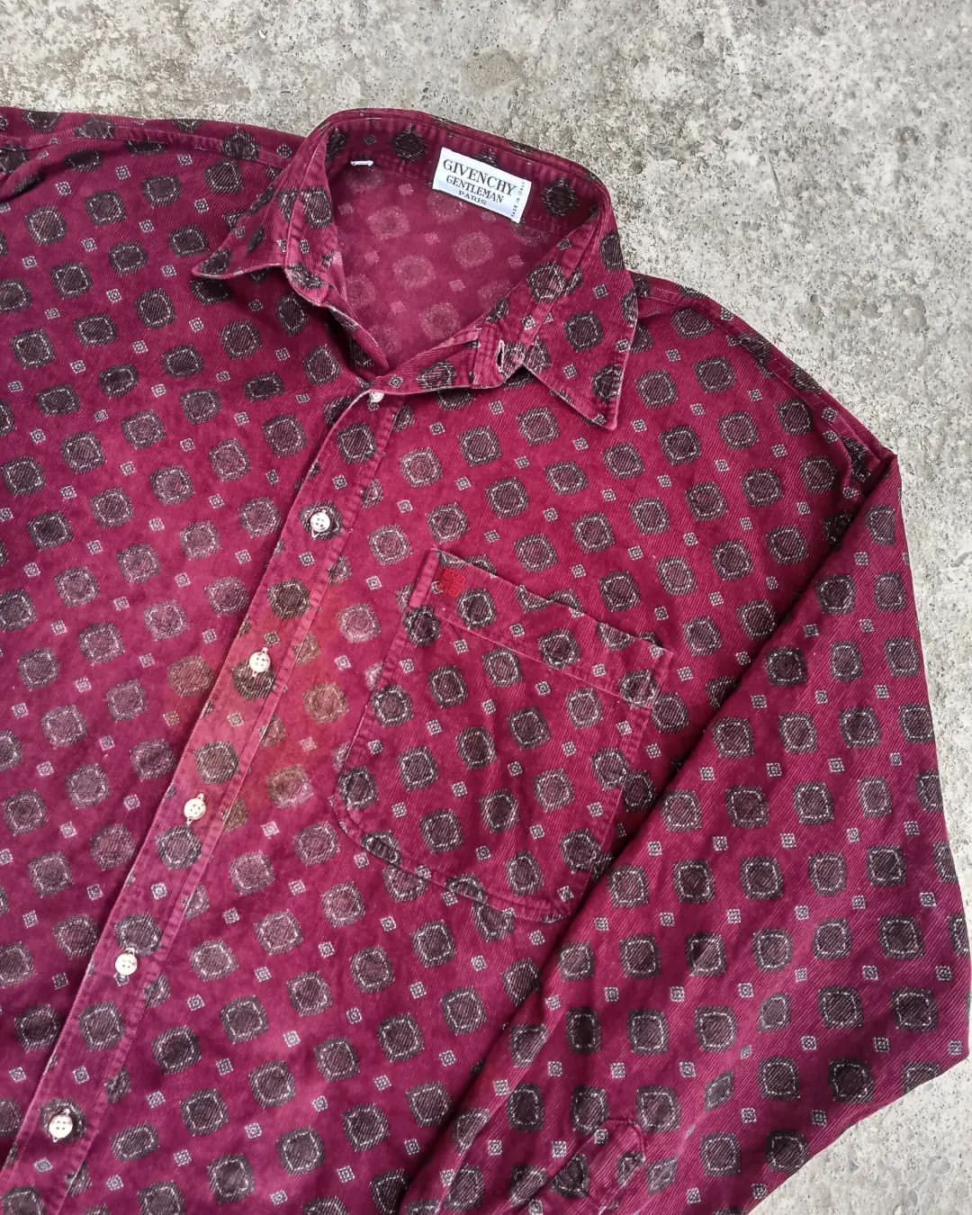 Vintage Vintage Corduroy pattern shirt Size US L / EU 52-54 / 3 - 3 Thumbnail