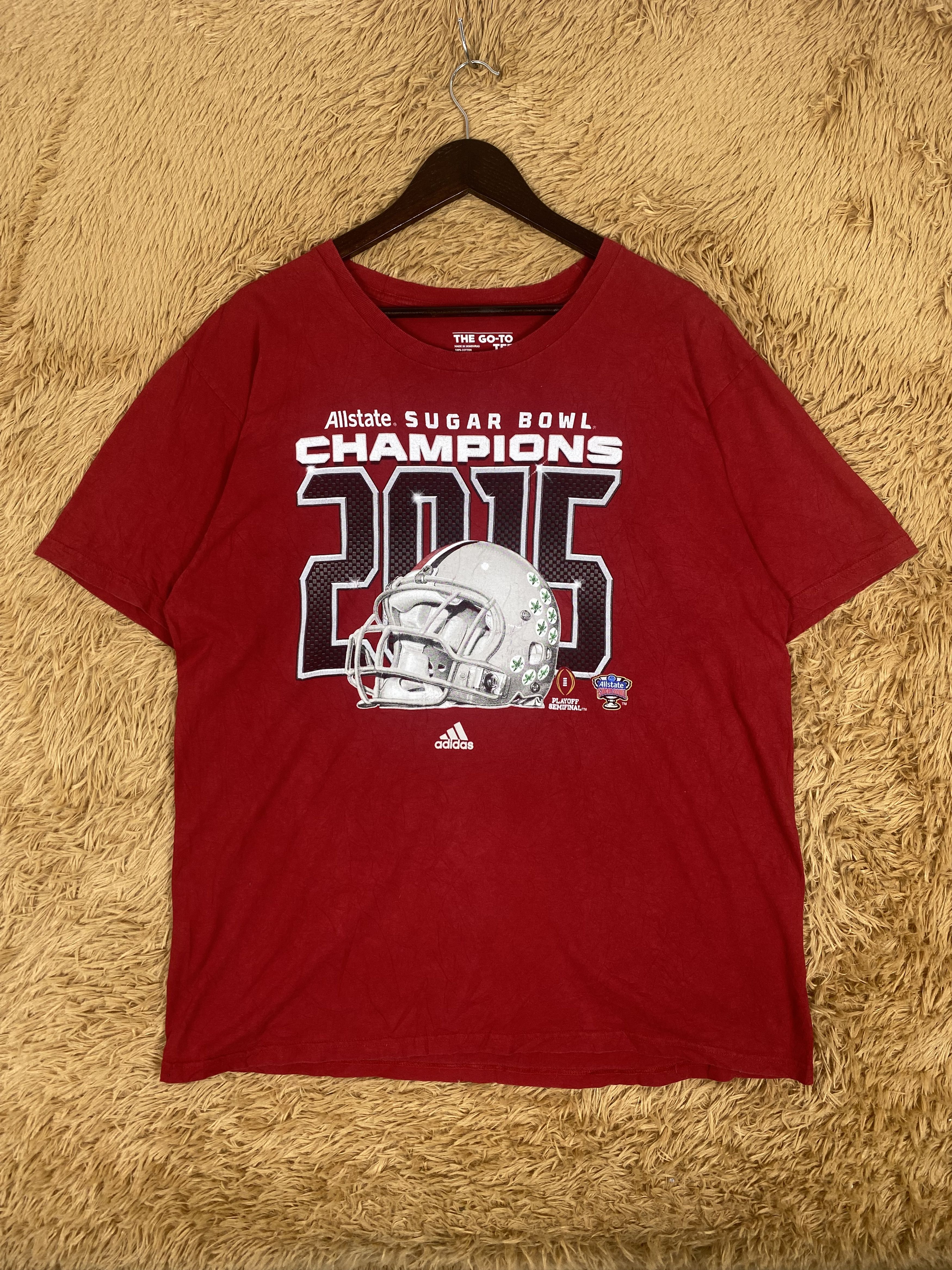 Adidas × NFL × Vintage Vintage Adidas Sugar Bowl Champion 2015 T-Shirts PT0007 Size US XL / EU 56 / 4 - 1 Thumbnail