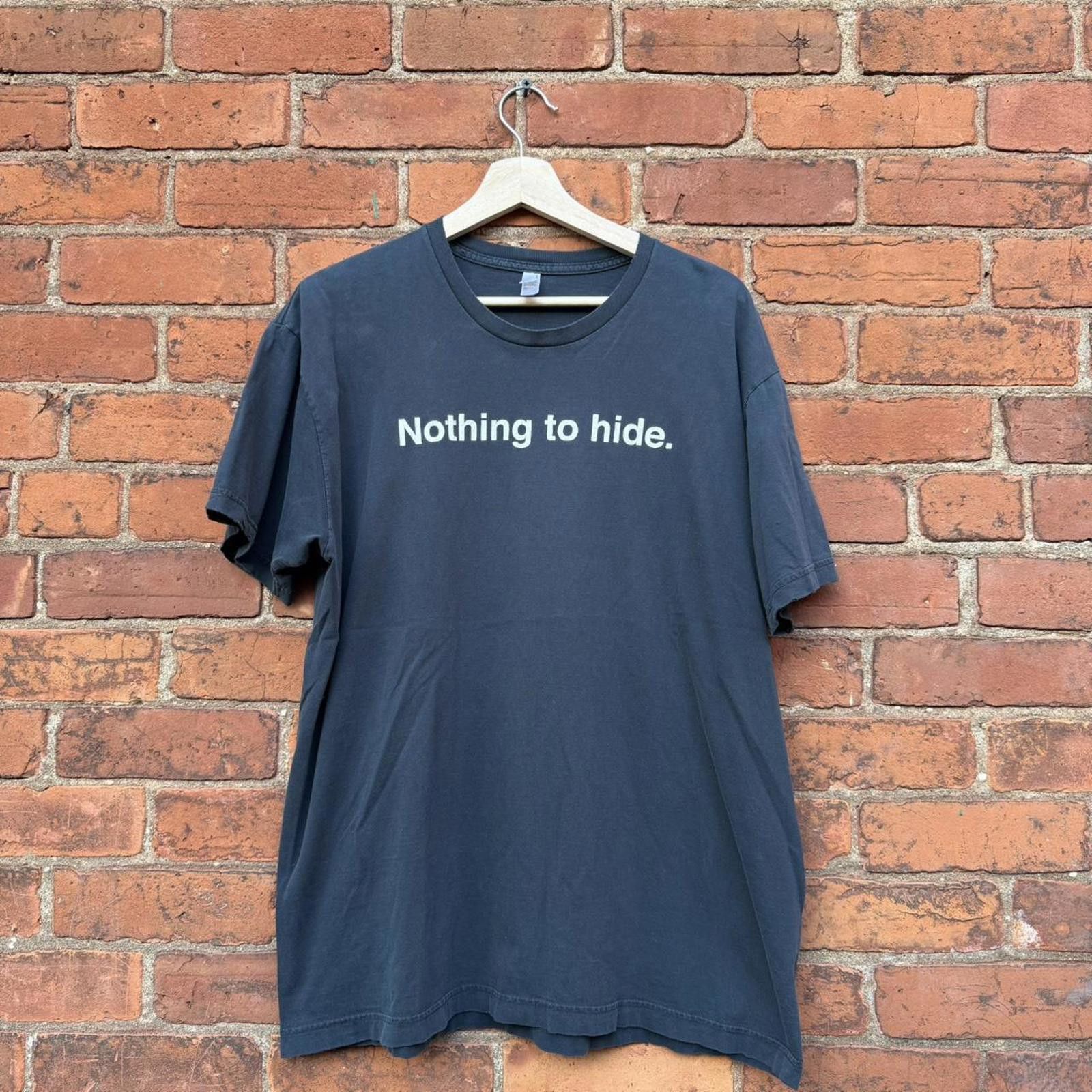 American Apparel Vintage matthew good nothing to hide t shirt 00s XL Size US XL / EU 56 / 4 - 1 Thumbnail