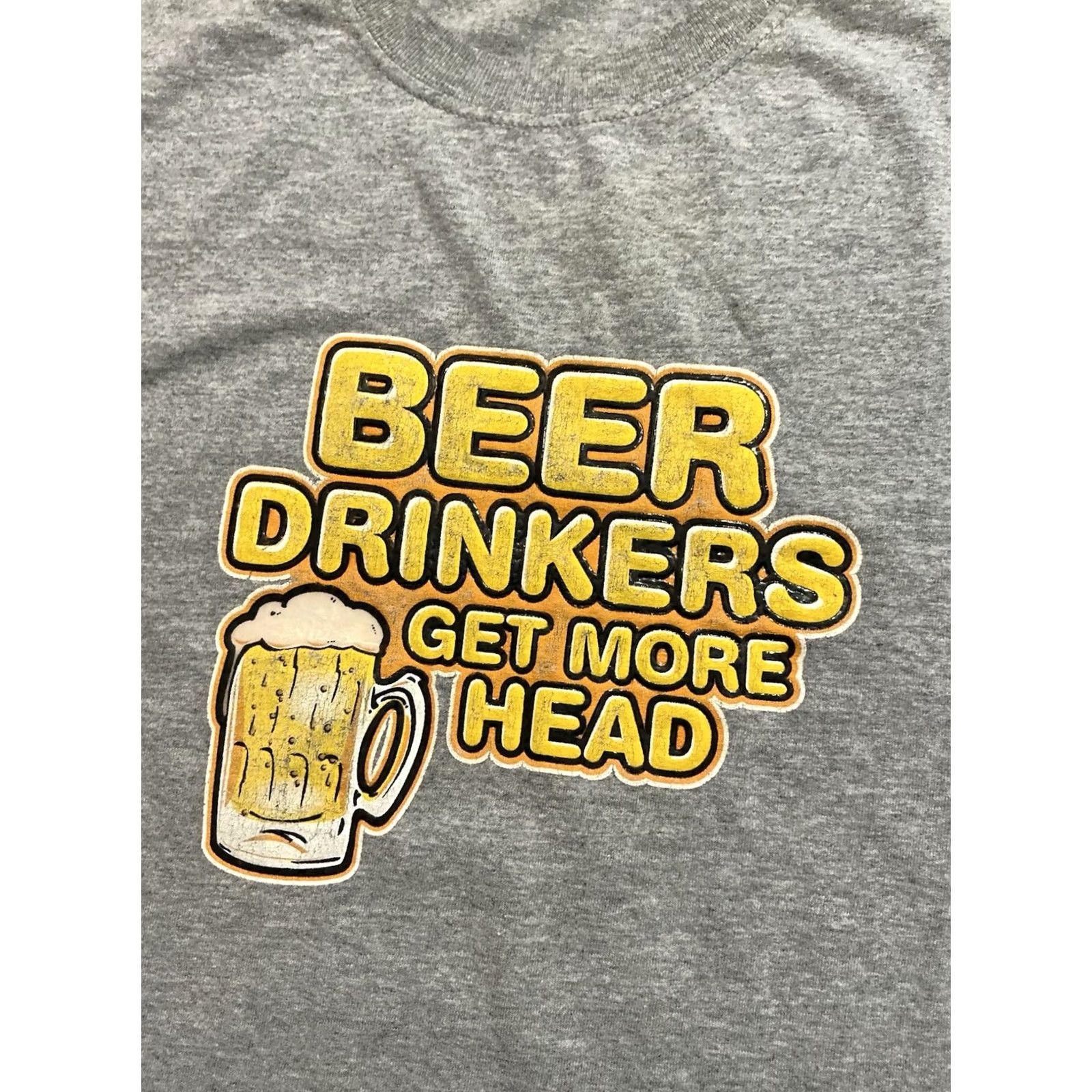 Anchor Blue VINTAGE Anchor Blue Beer Drinkers Get More Head Graphic Tank Top T-Shirt XL Gray Men Mens Regular 2000s Y2K Size US XL / EU 56 / 4 - 2 Thumbnail