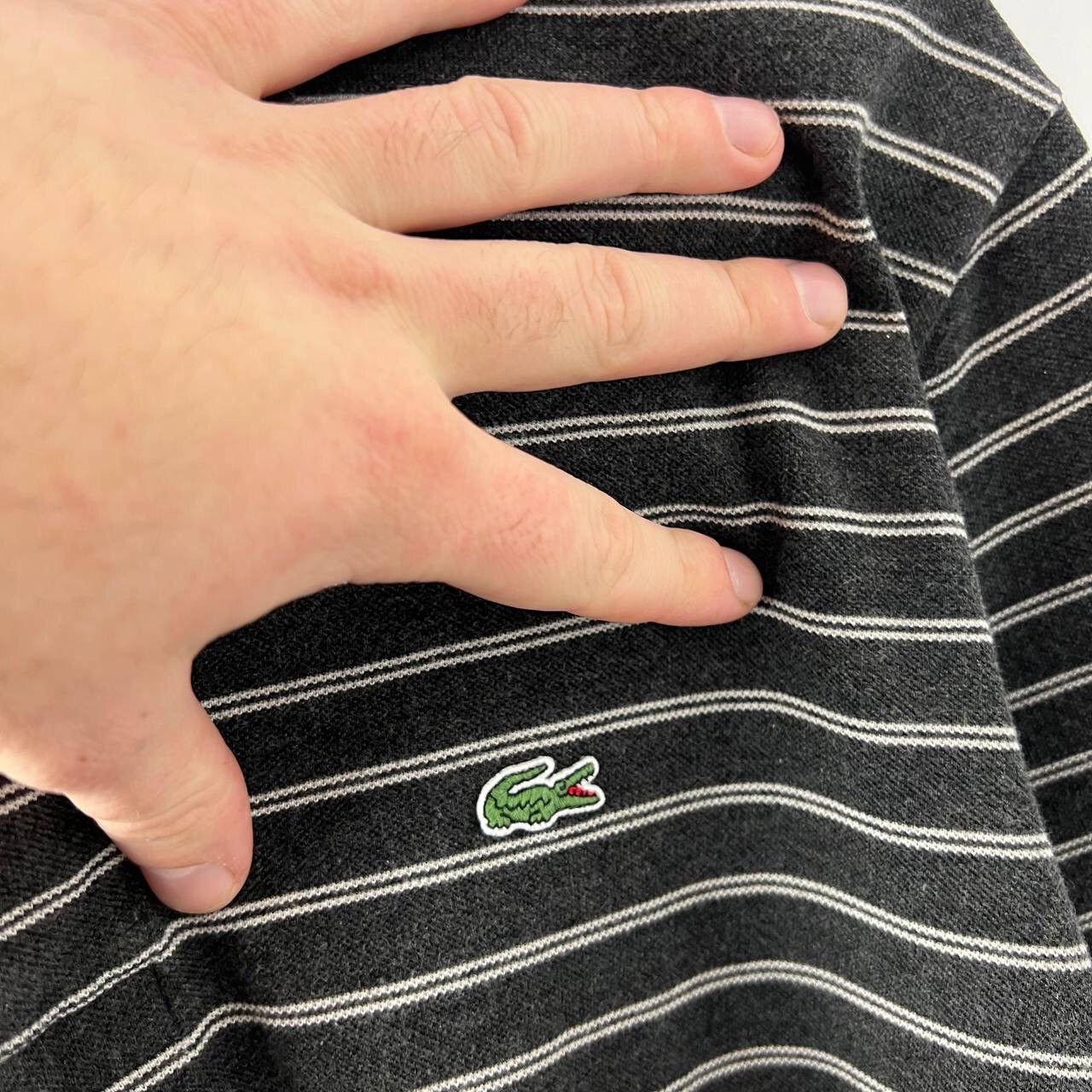 Lacoste Lacoste Striped Polo Vintage Luxury Y2k Style Size US XL / EU 56 / 4 - 3 Thumbnail