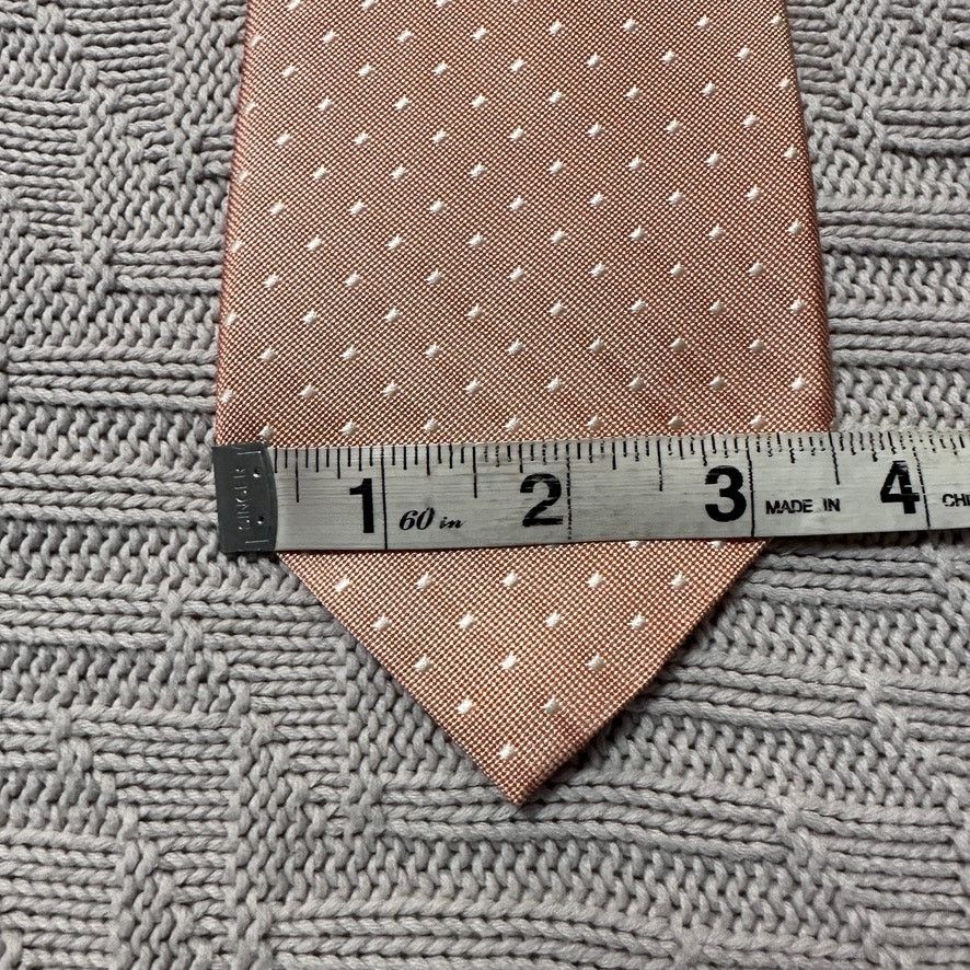 Tommy Hilfiger Tommy Hilfiger peach polka dot silk tie Size ONE SIZE - 4 Thumbnail