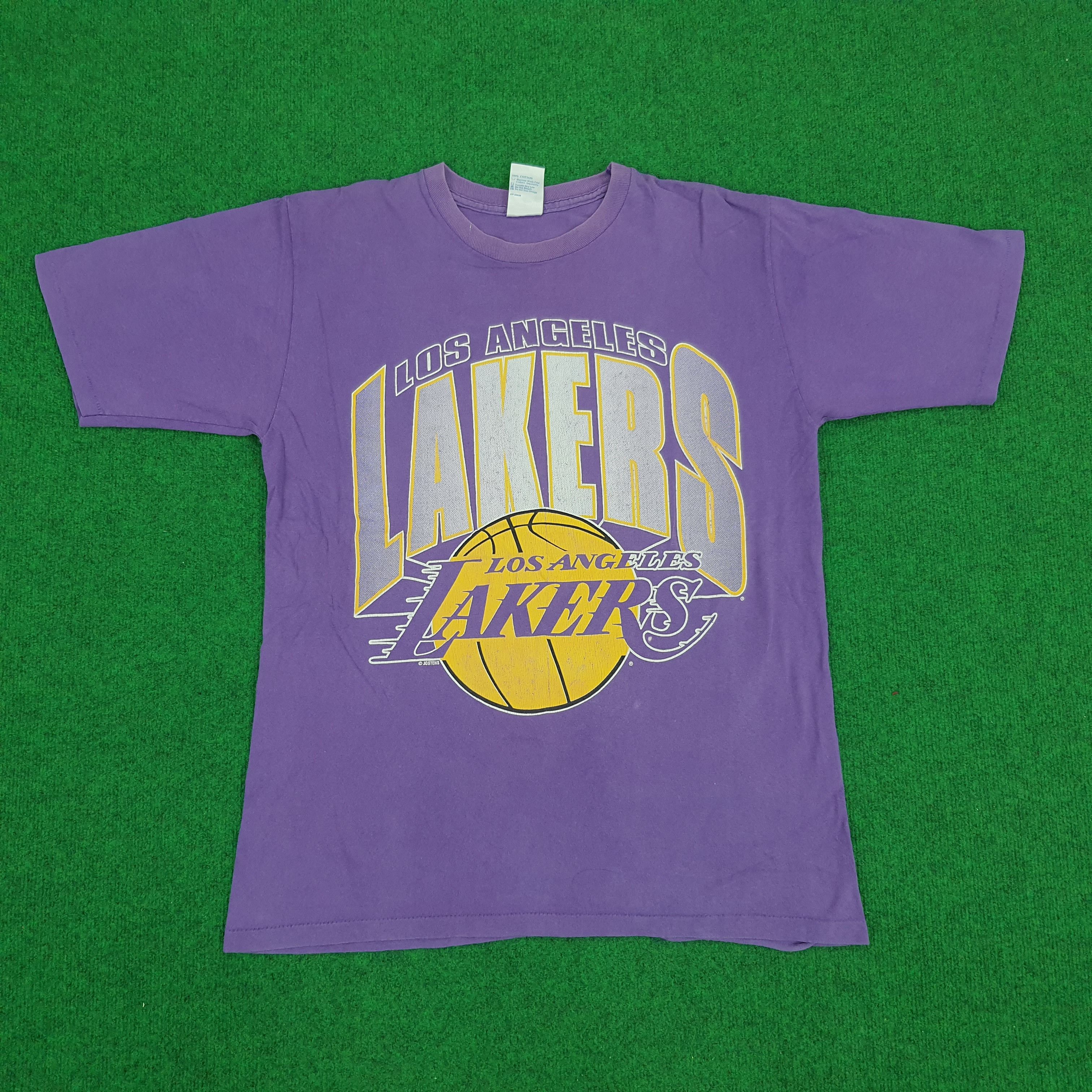 MLB × NBA × Vintage Vintage Los Angelas Lakers Basketball T-shirt Size US L / EU 52-54 / 3 - 1 Thumbnail