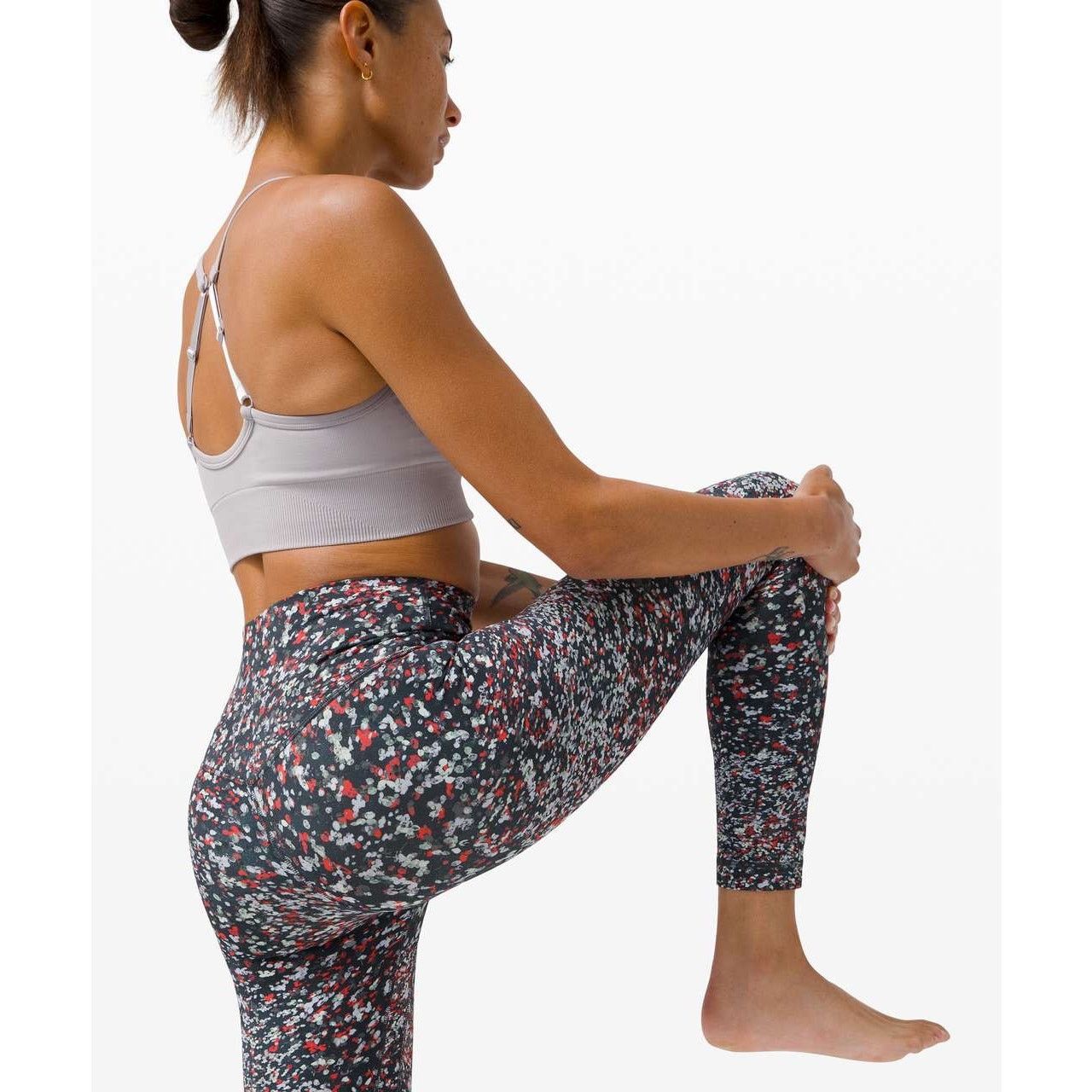Lululemon Lululemon Align Pant 25" Water Blossom Multi Black Red Dots Size 26" / US 2 / IT 38 - 8 Thumbnail