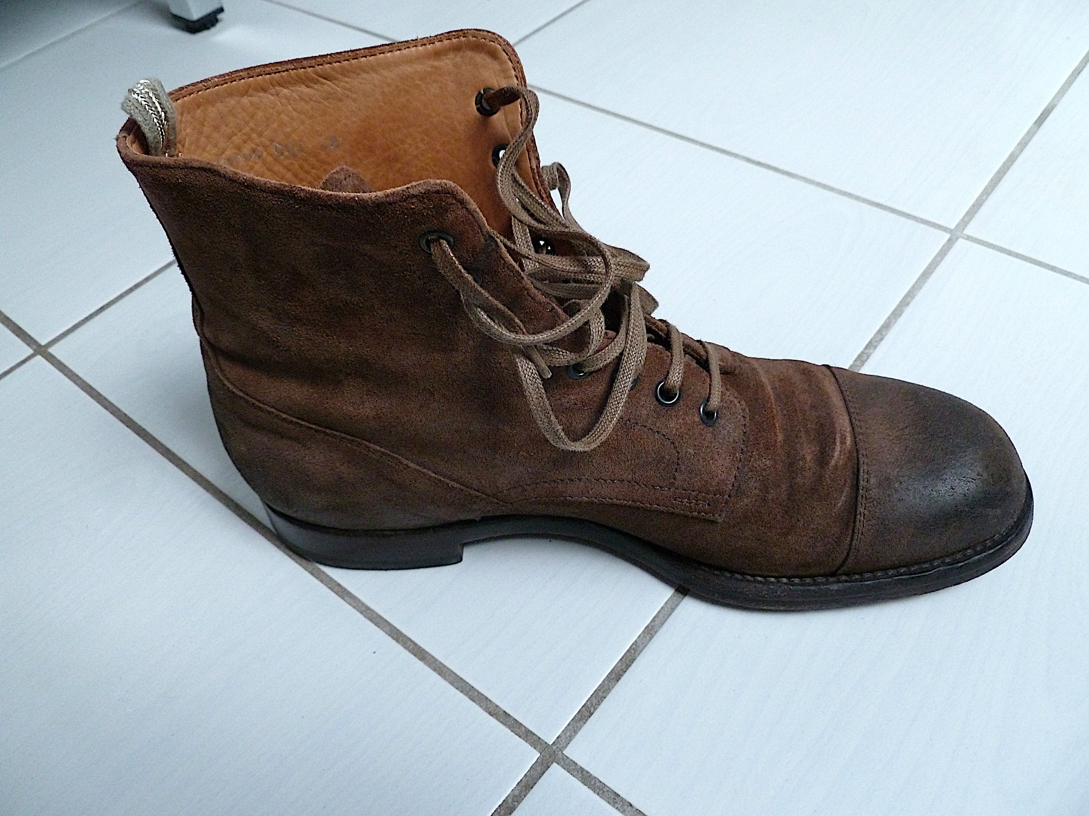 Officine Creative Brown combat boots by Officine Creative in suede or nubuck Size US 7 / EU 40 - 6 Thumbnail